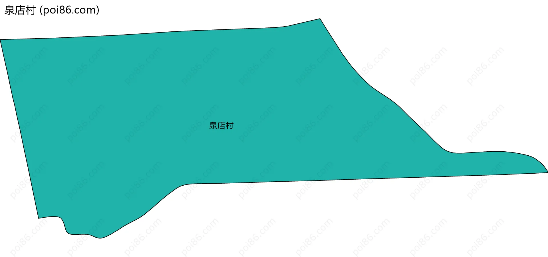 泉店村边界地图