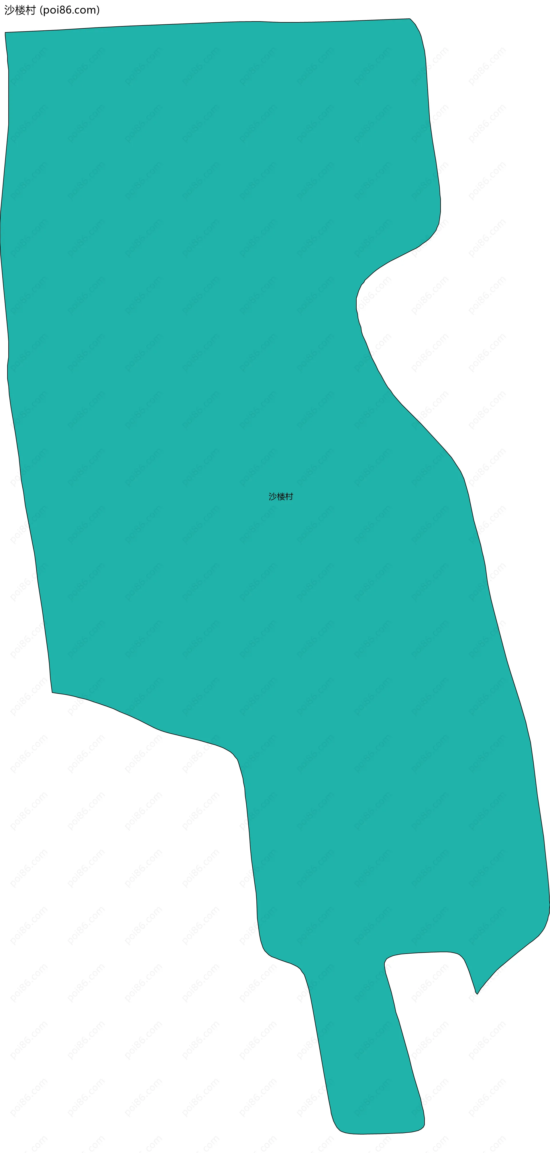 沙楼村边界地图