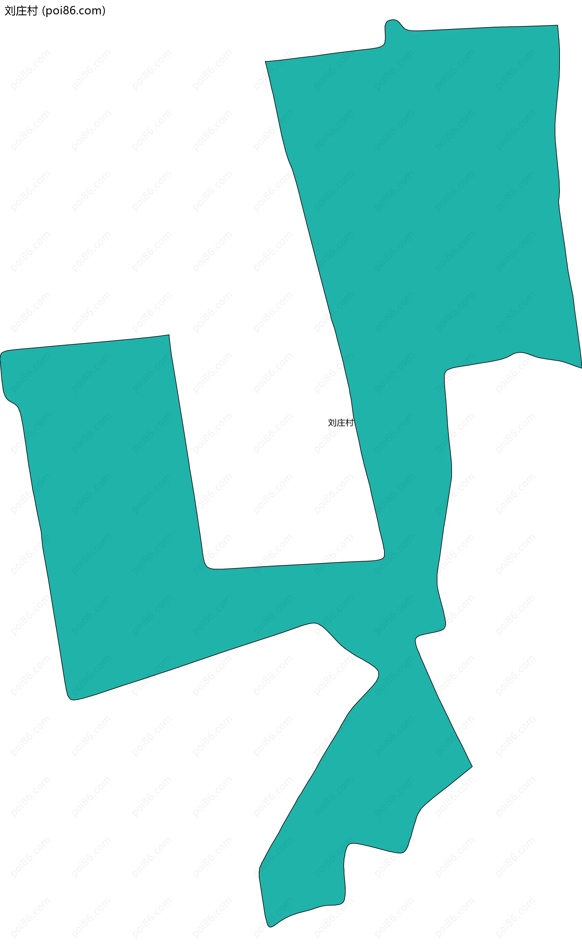 刘庄村边界地图