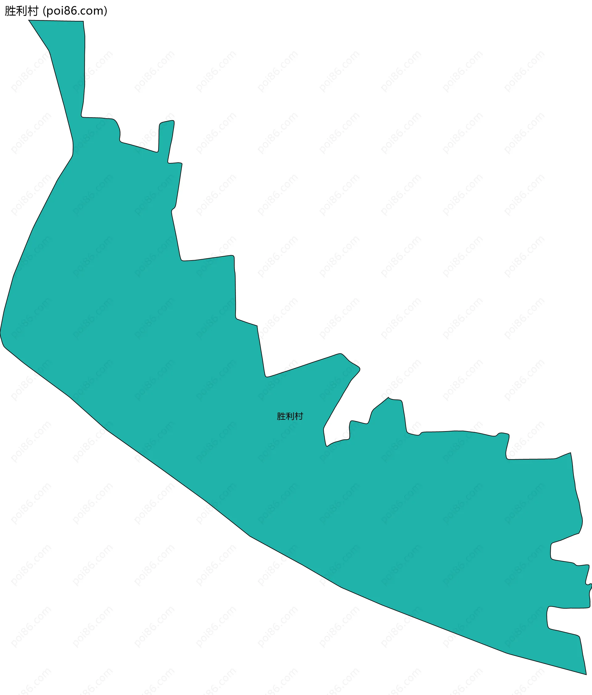 胜利村边界地图