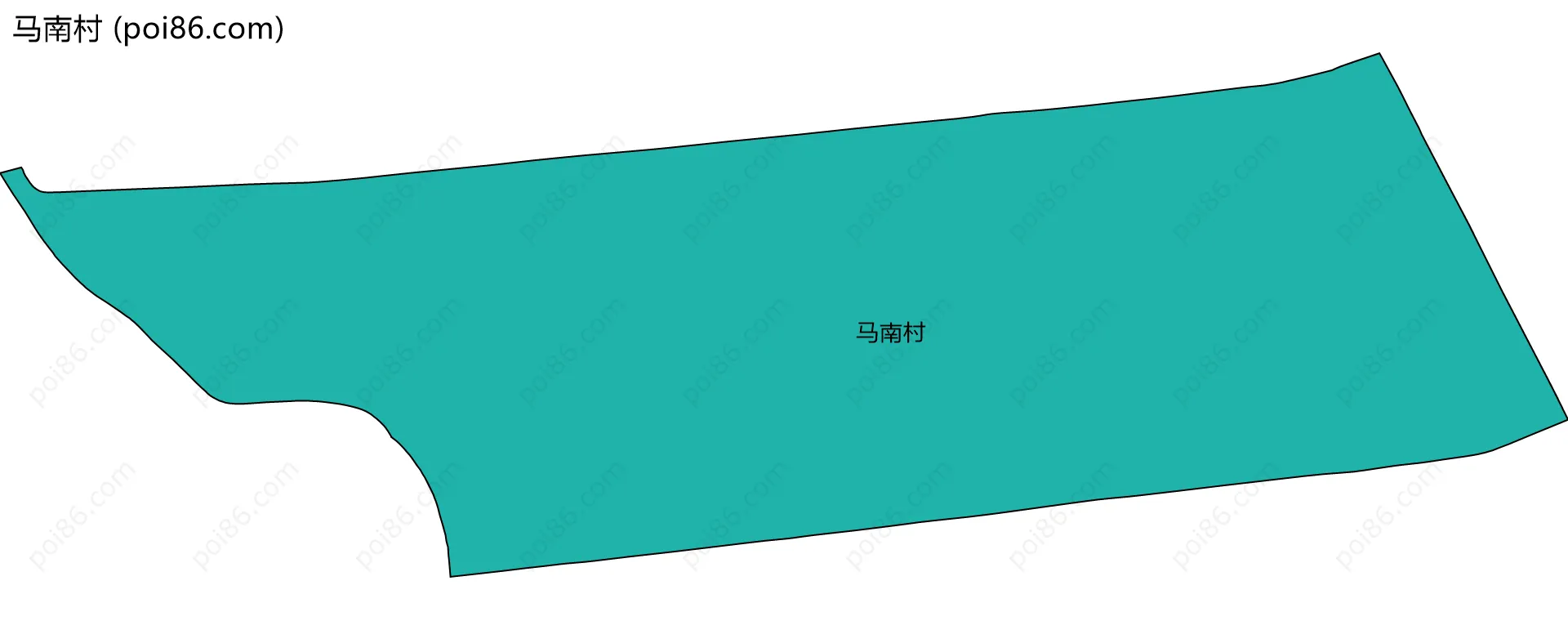 马南村边界地图