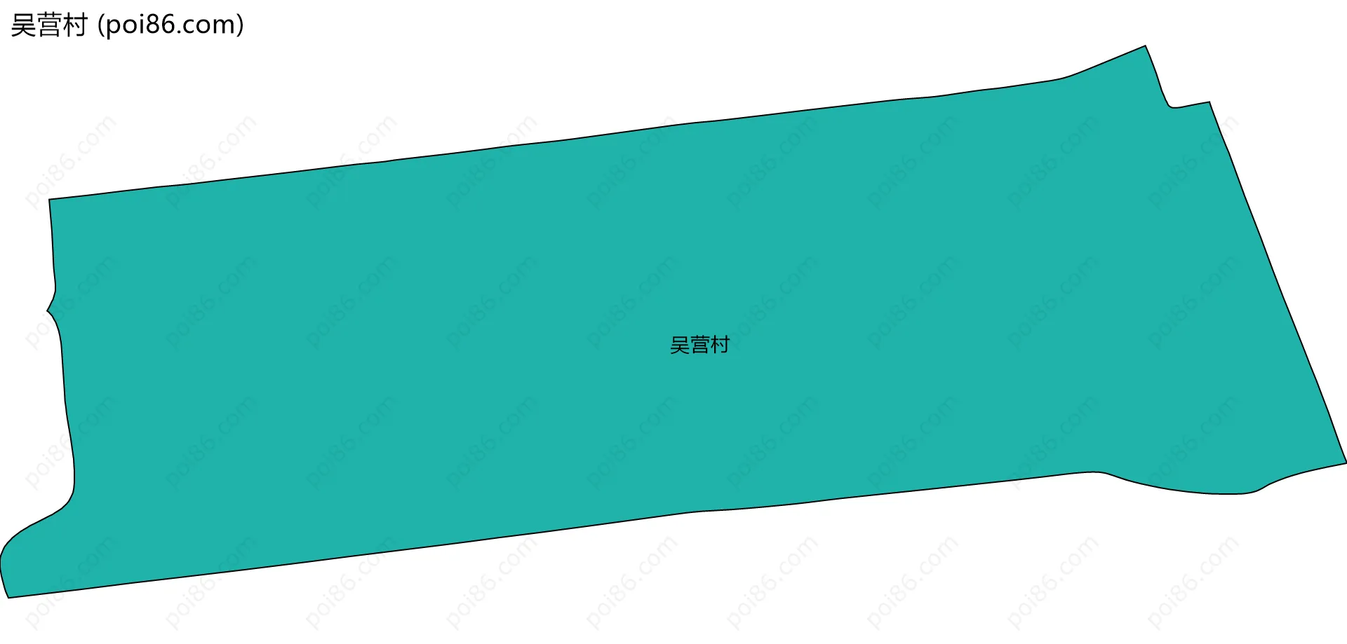 吴营村边界地图