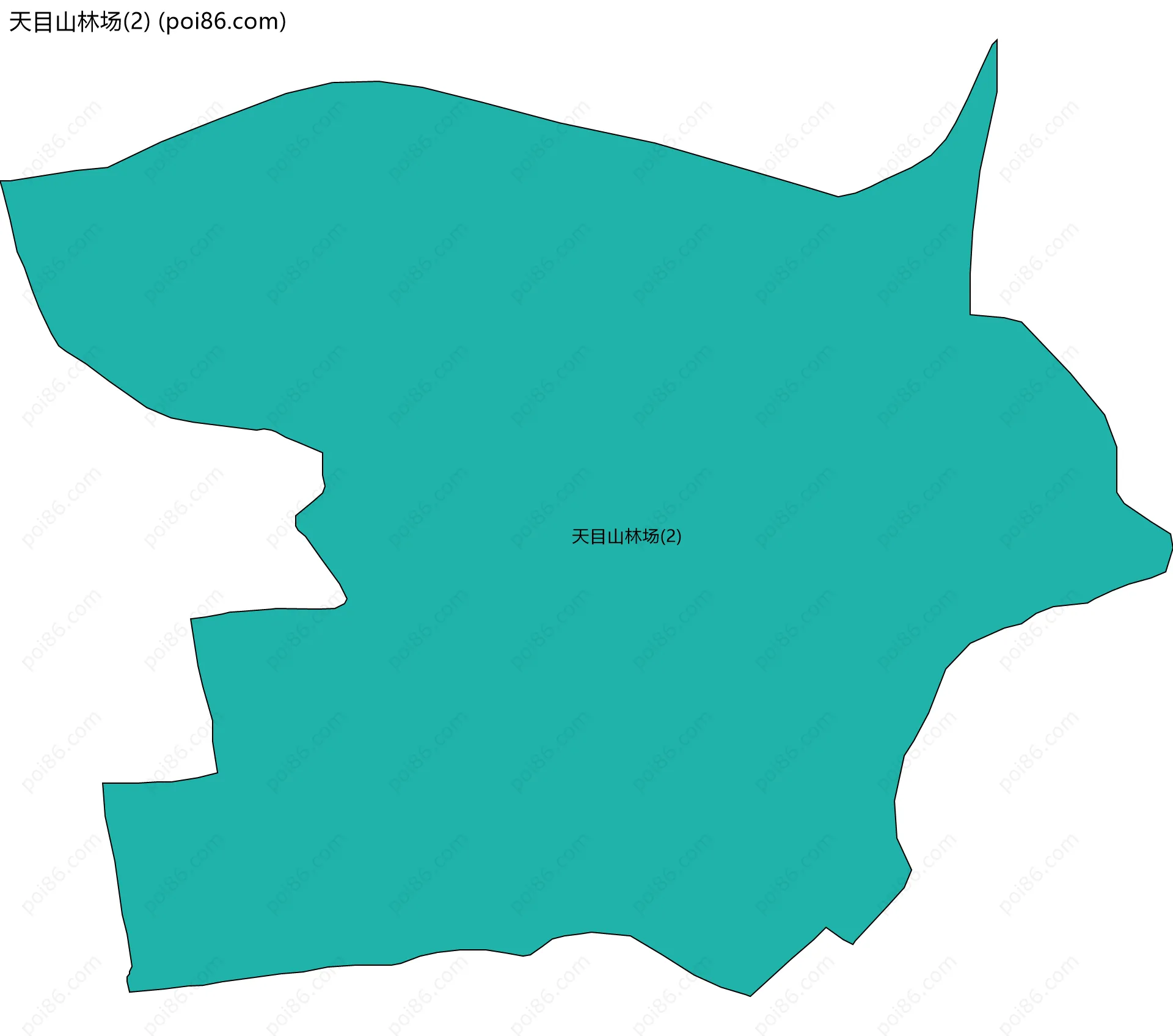 天目山林场(2)边界地图