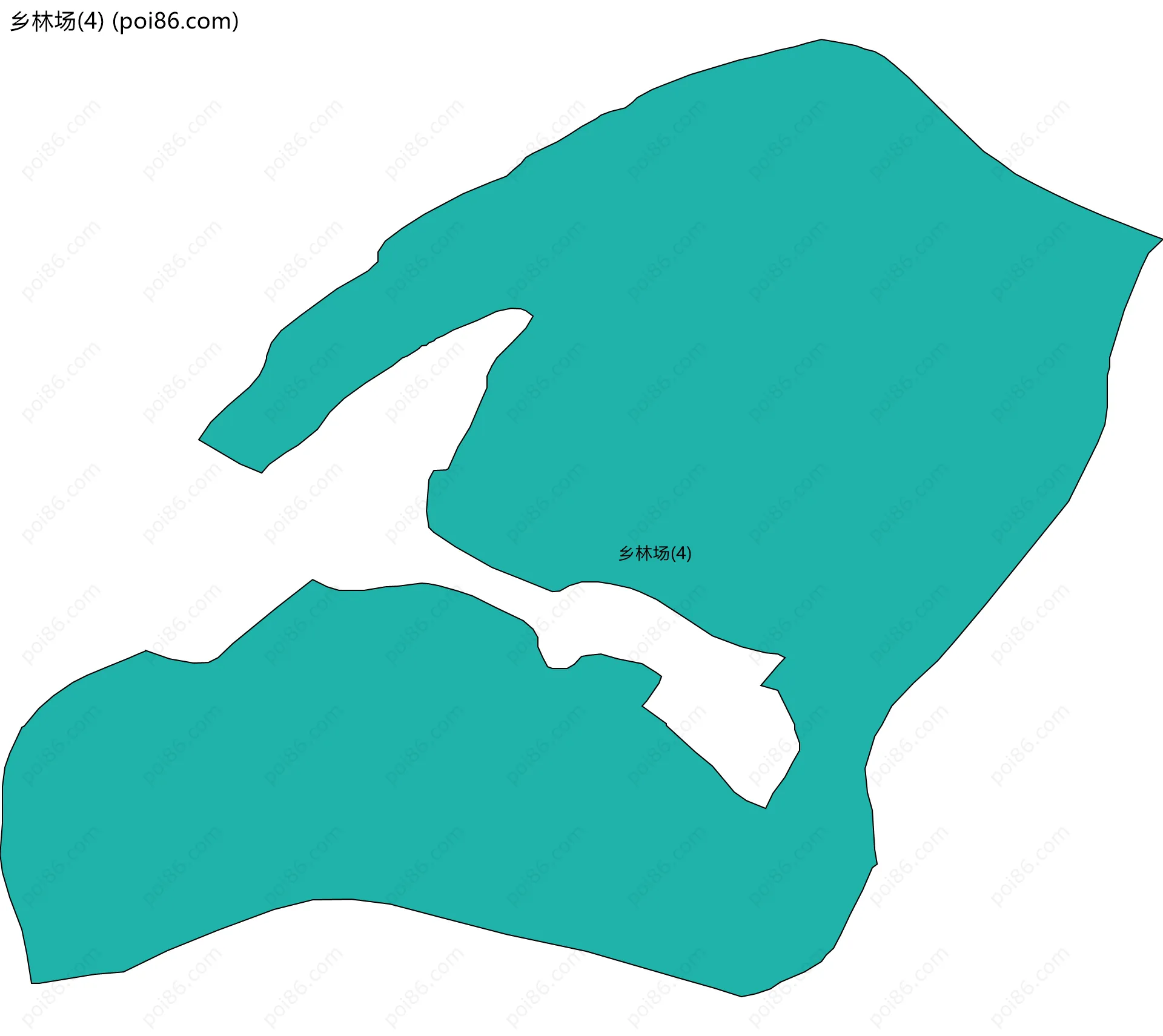 乡林场(4)边界地图