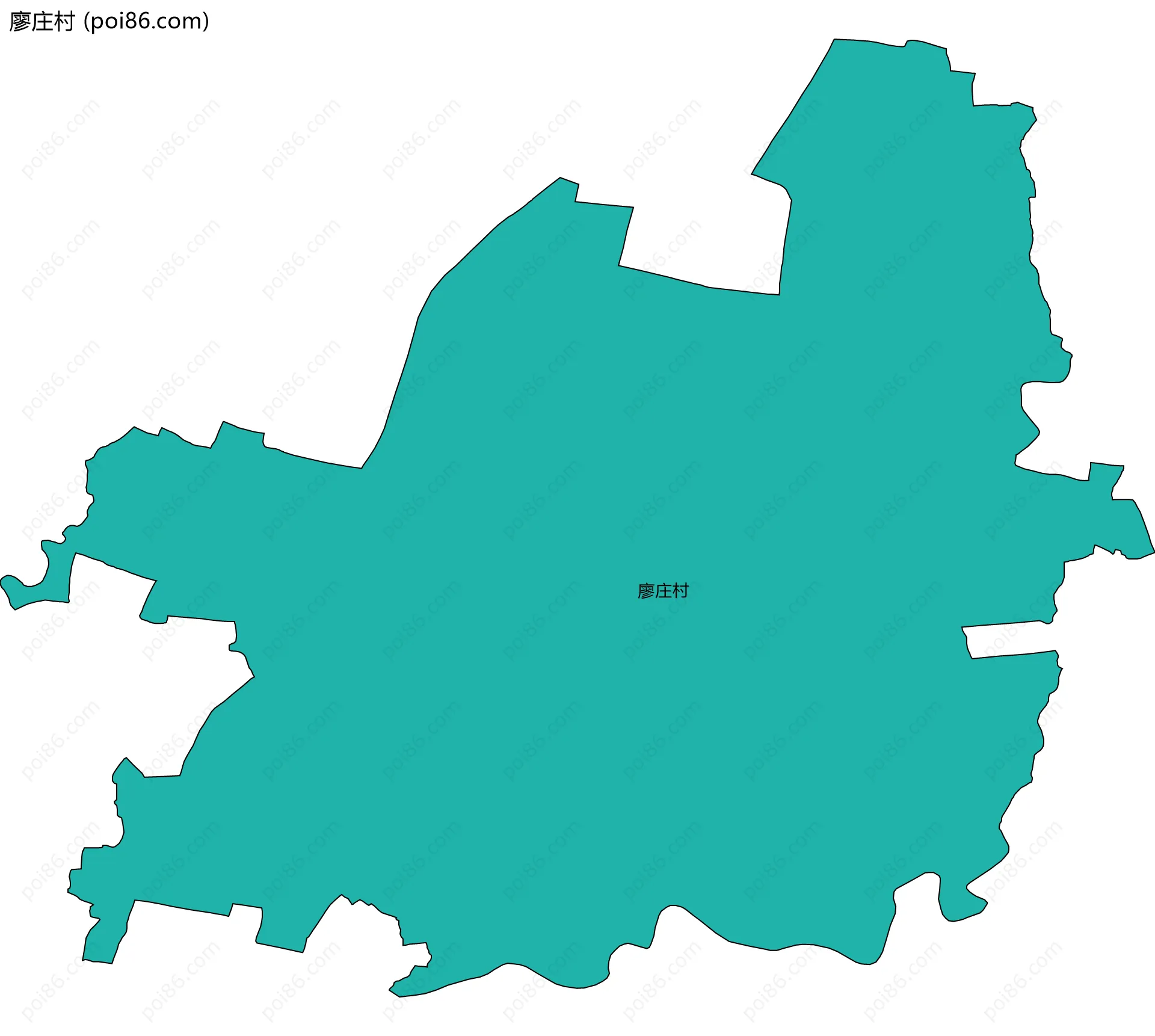 廖庄村边界地图