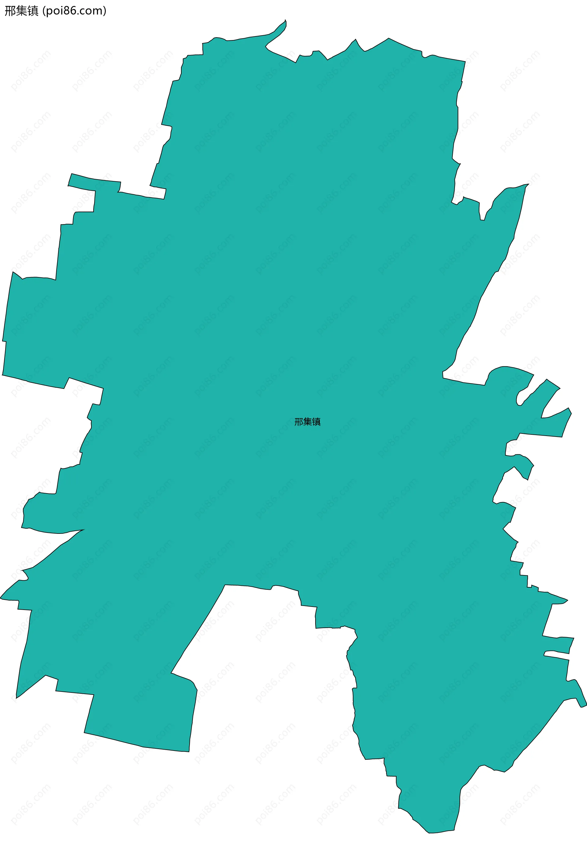 邢集镇边界地图