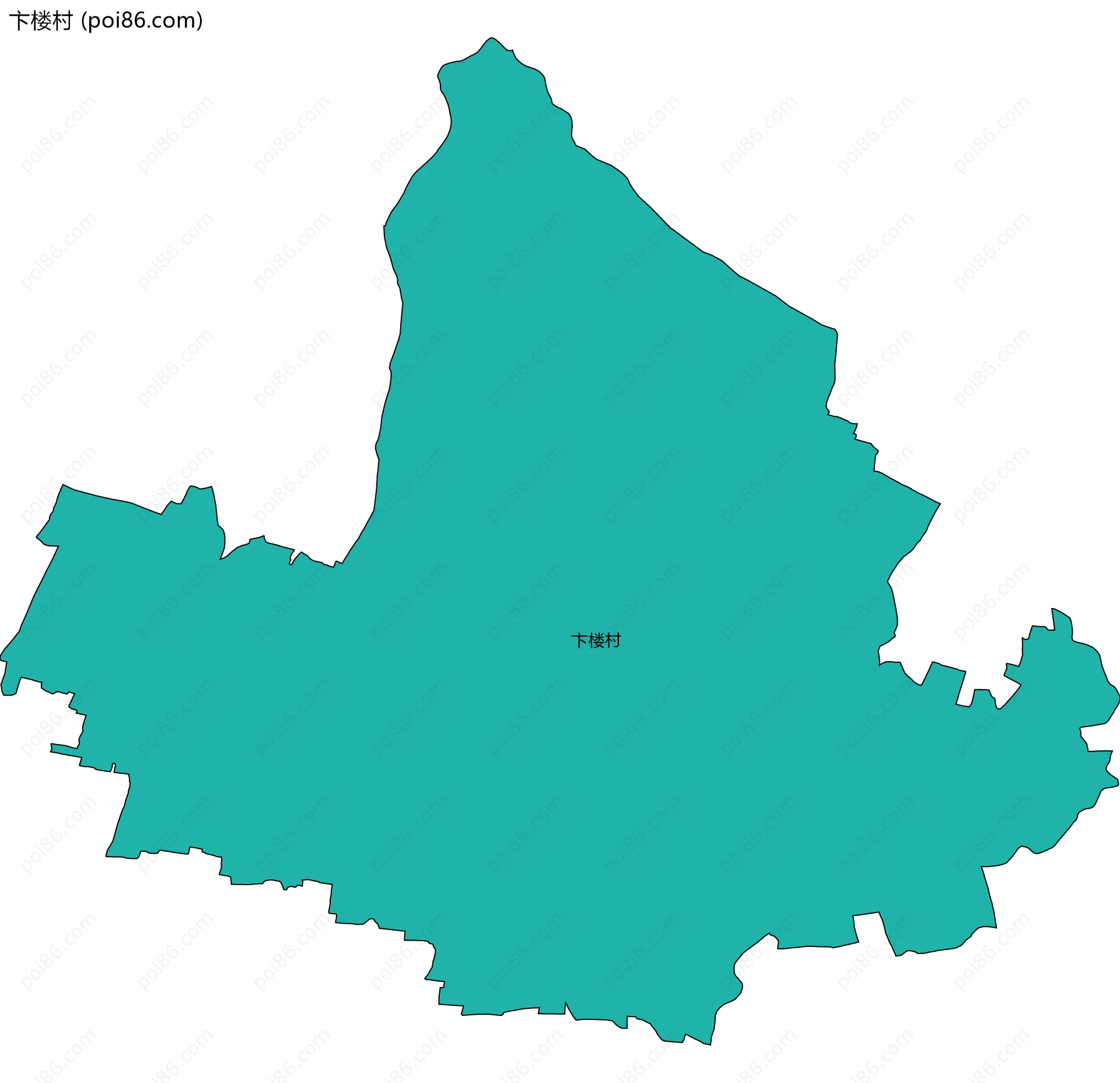 卞楼村边界地图