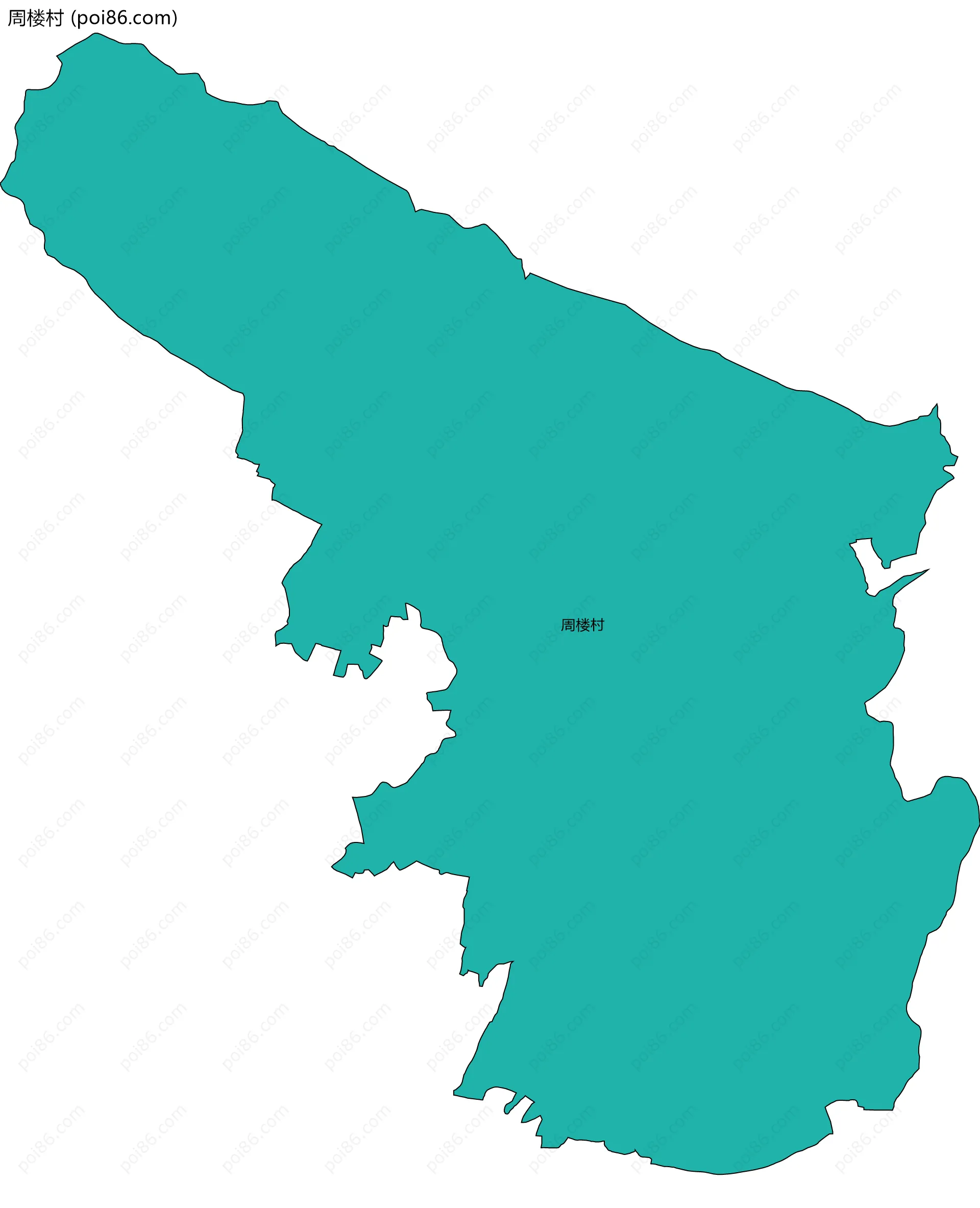 周楼村边界地图