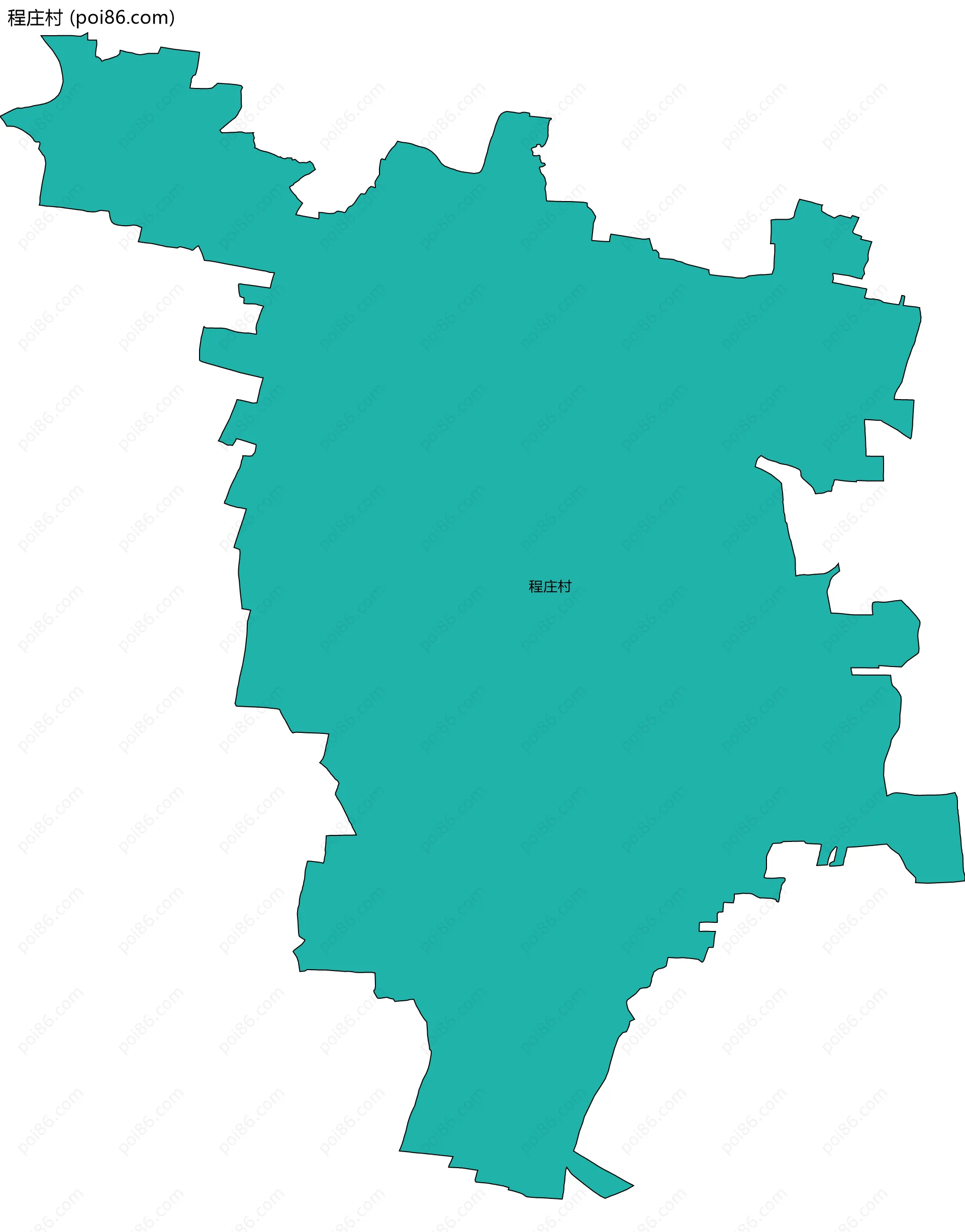 程庄村边界地图