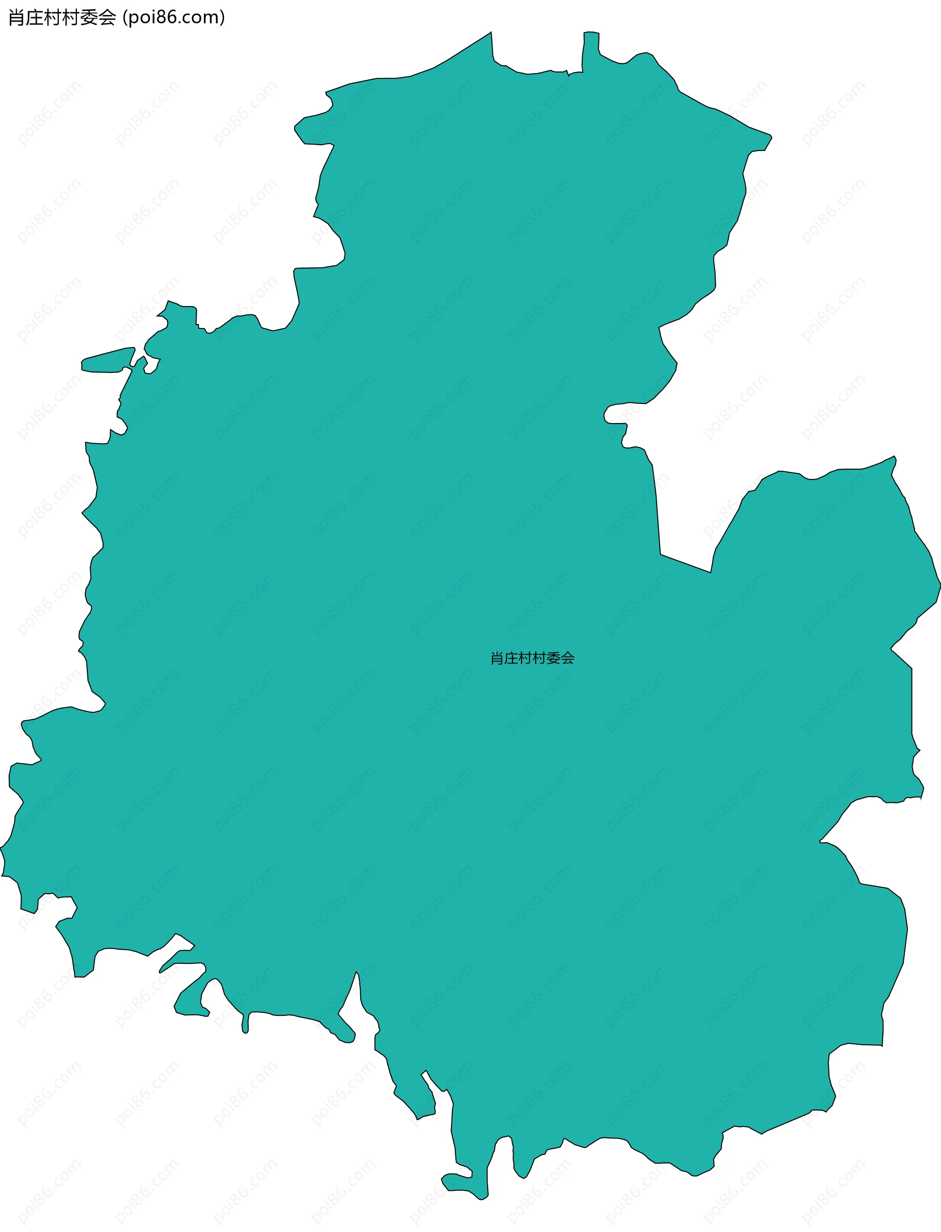 肖庄村村委会边界地图