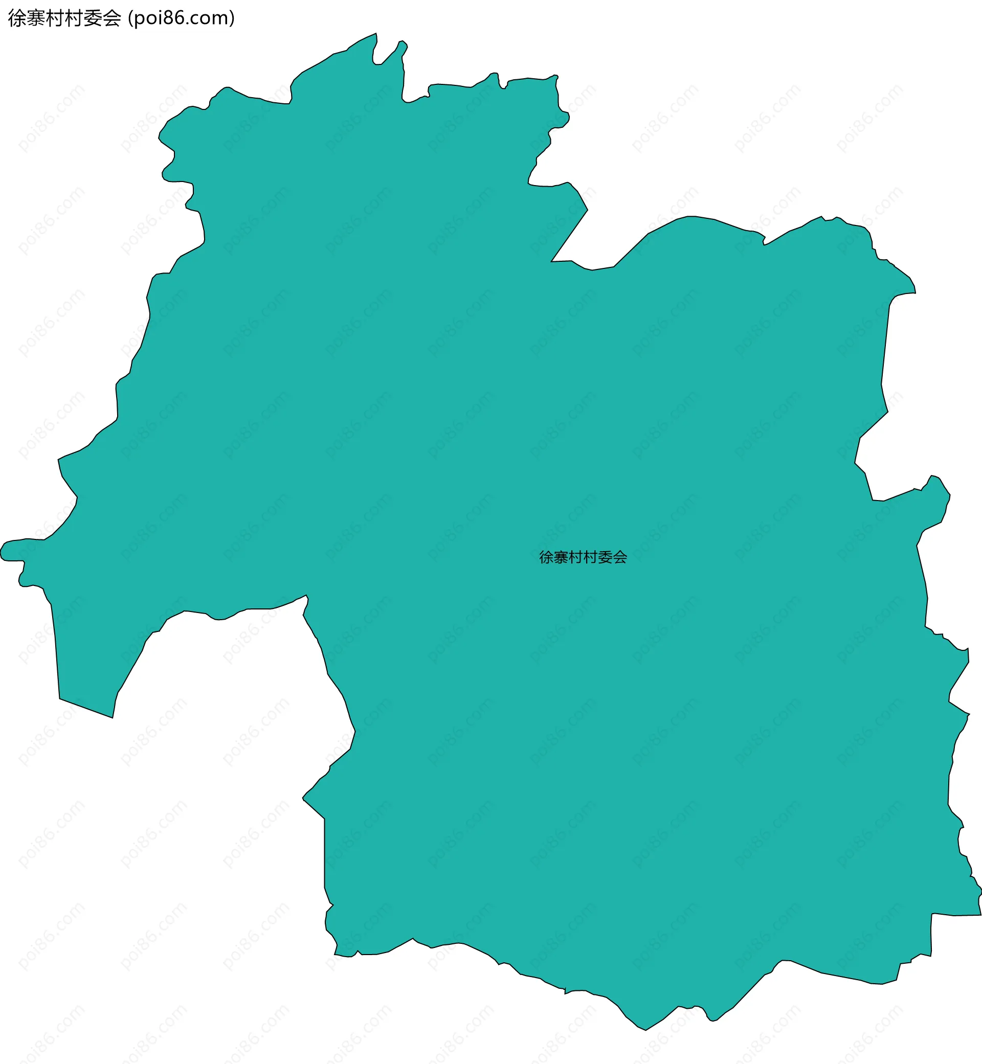 徐寨村村委会边界地图