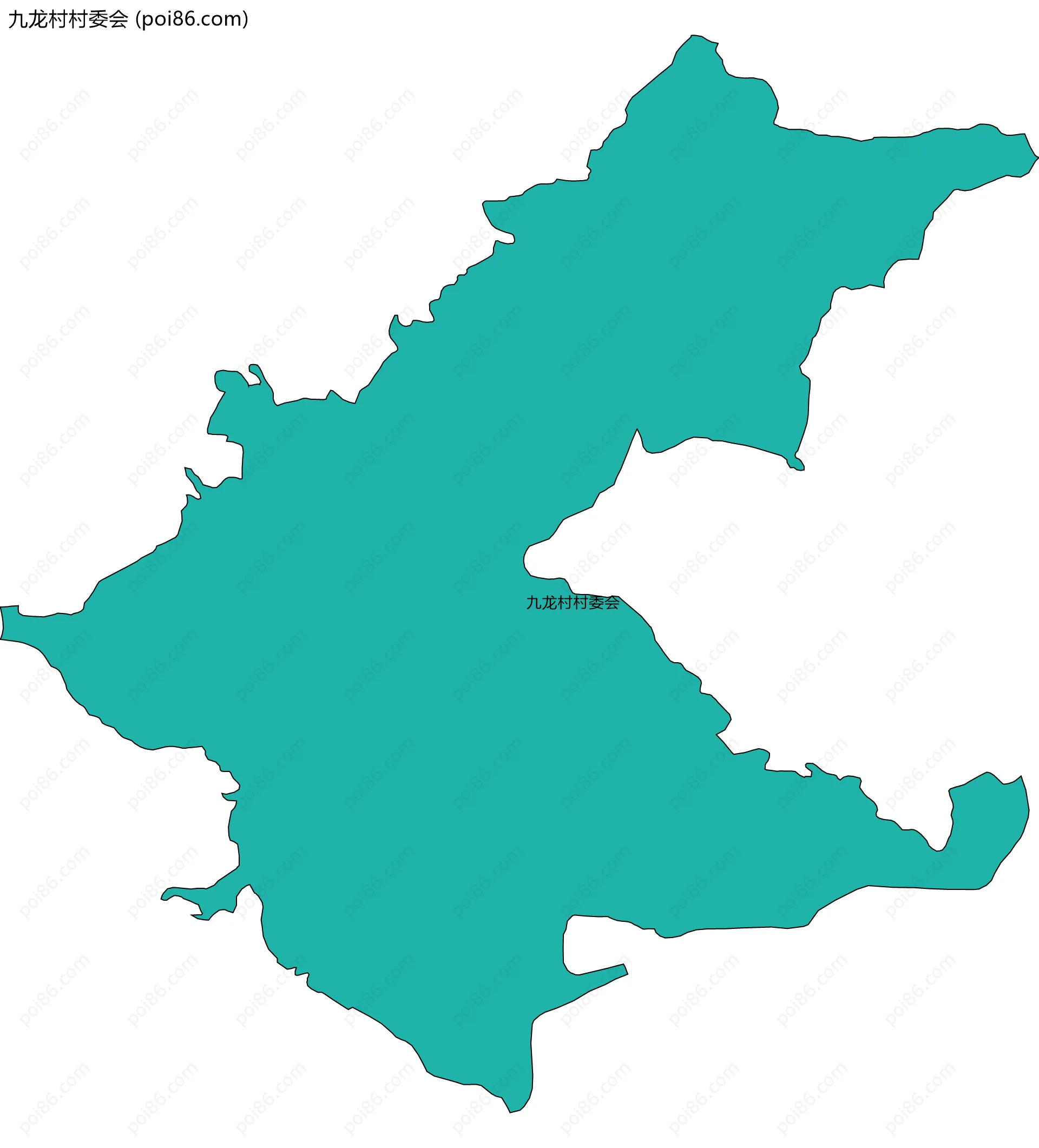 九龙村村委会边界地图