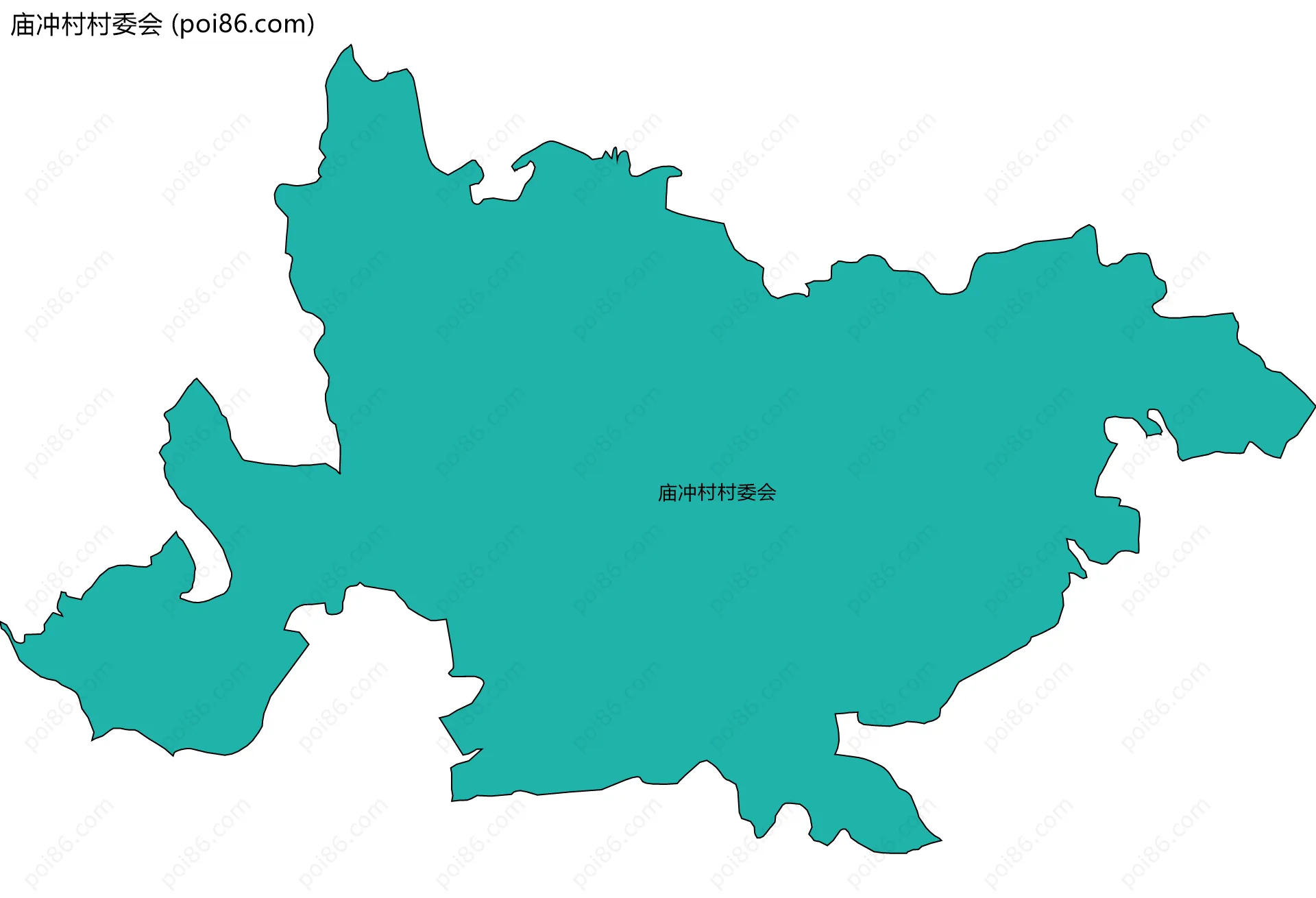 庙冲村村委会边界地图