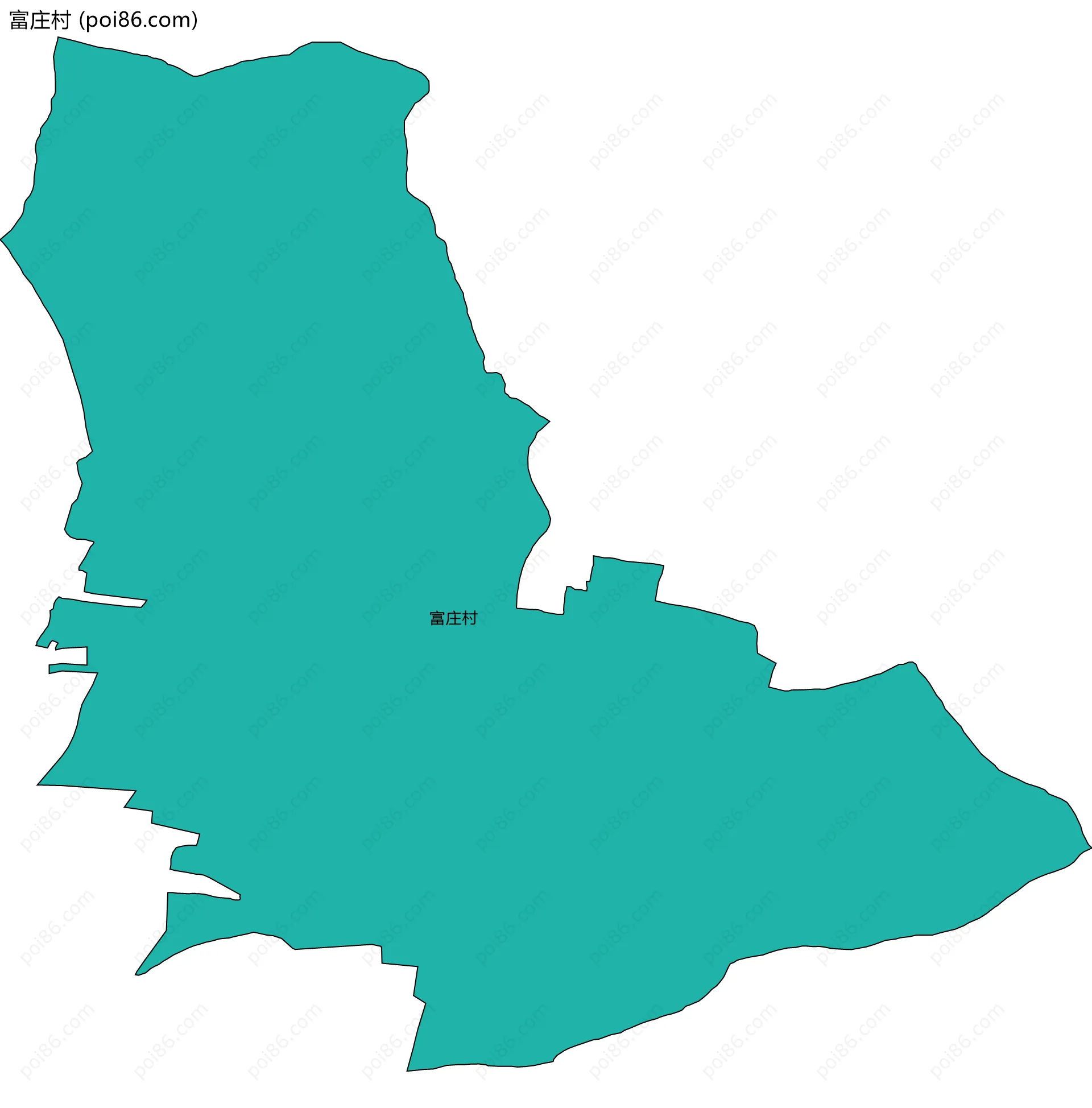 富庄村边界地图