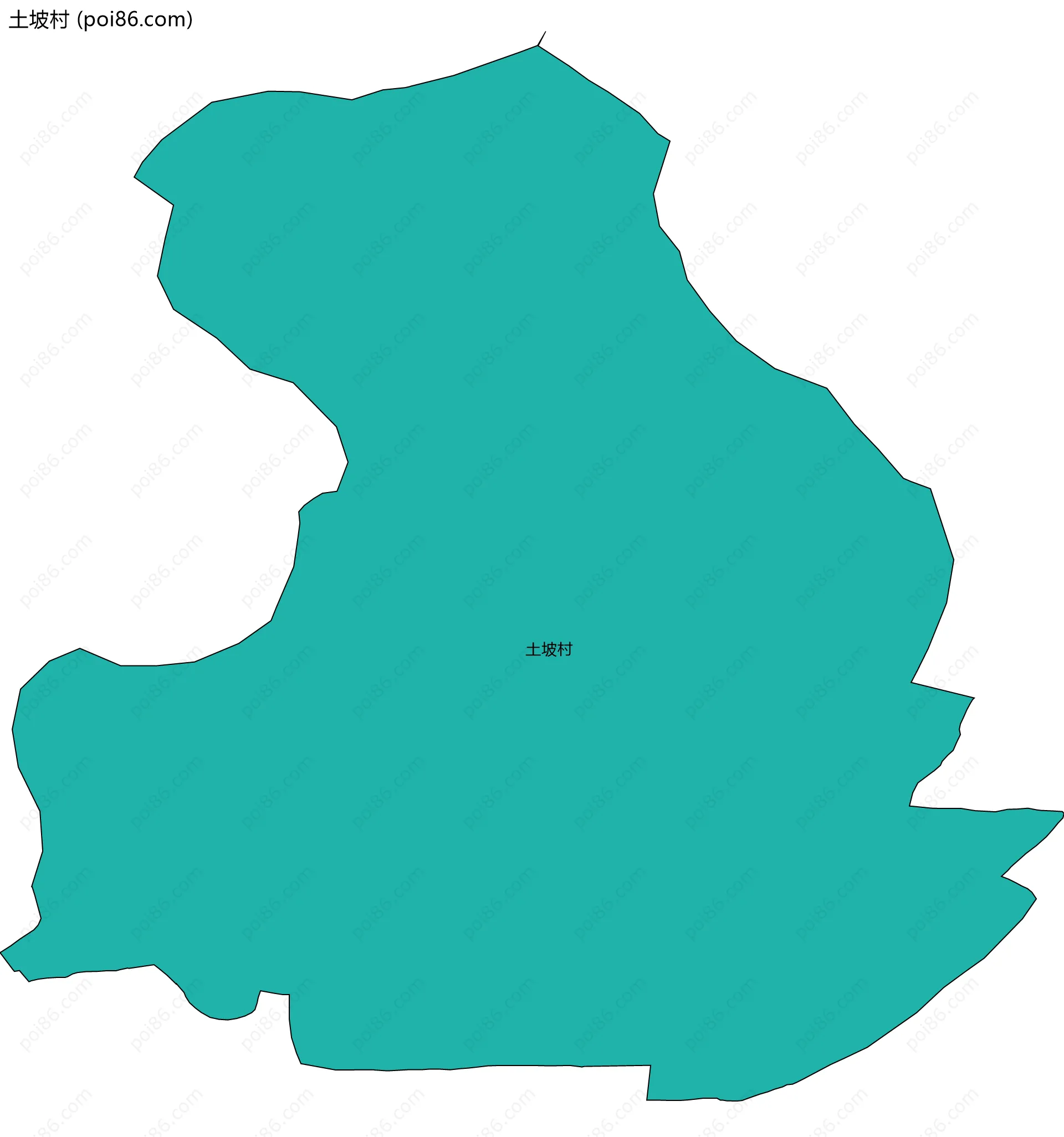 土坡村边界地图