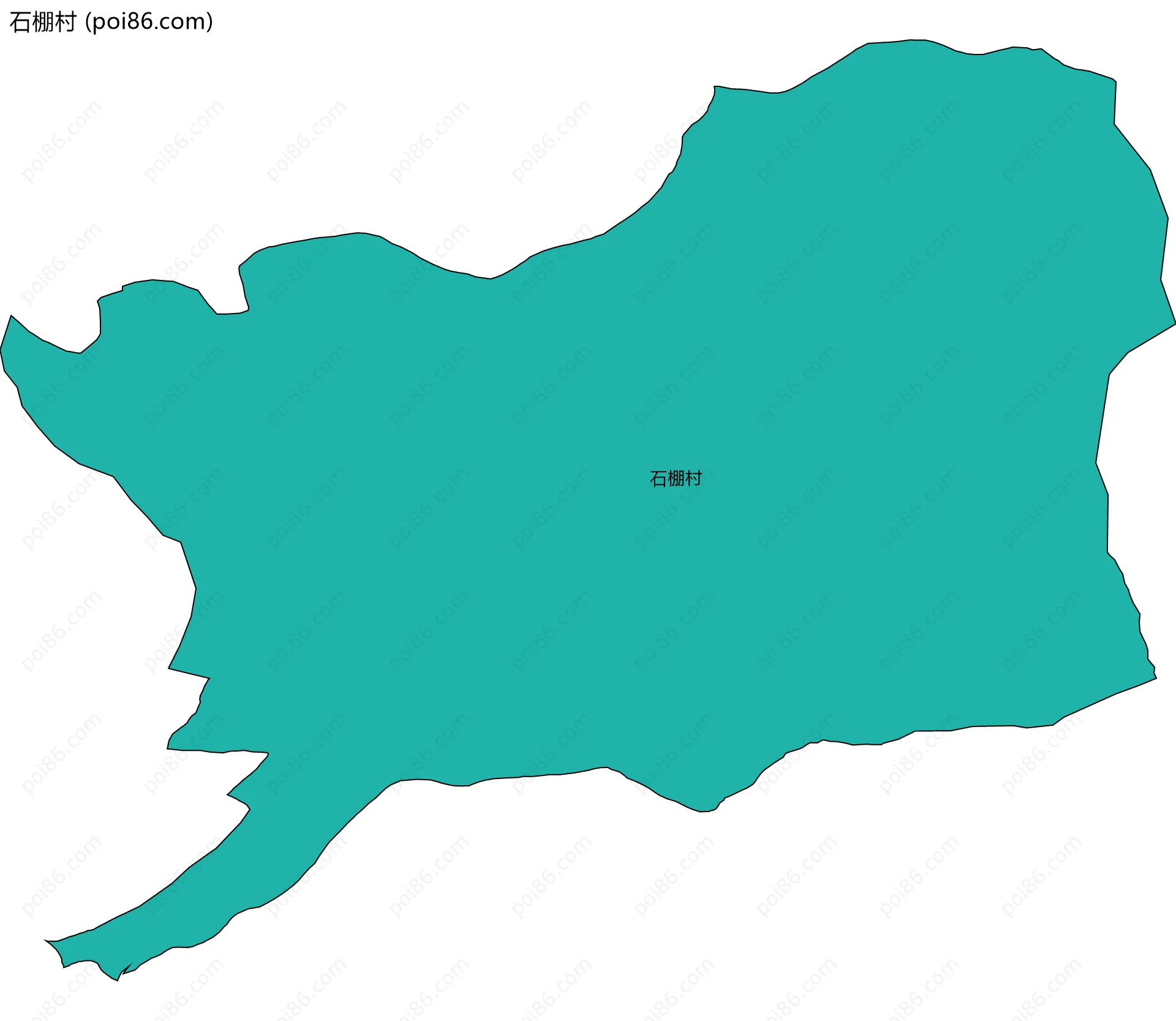石棚村边界地图
