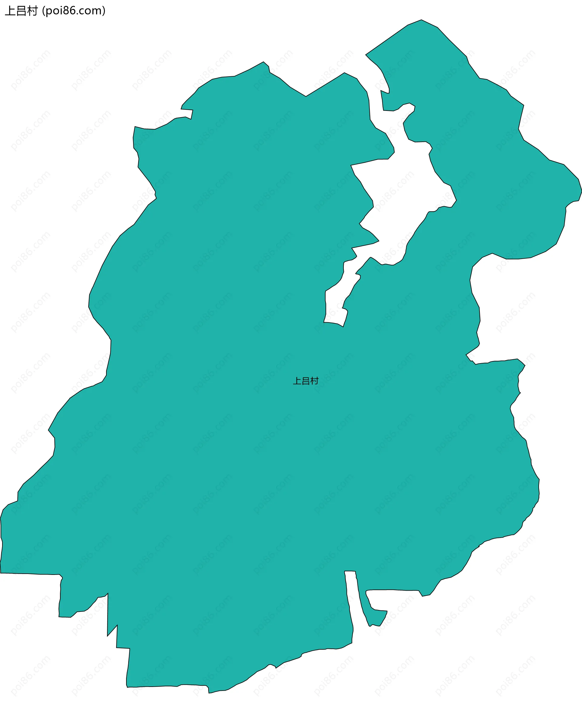 上吕村边界地图