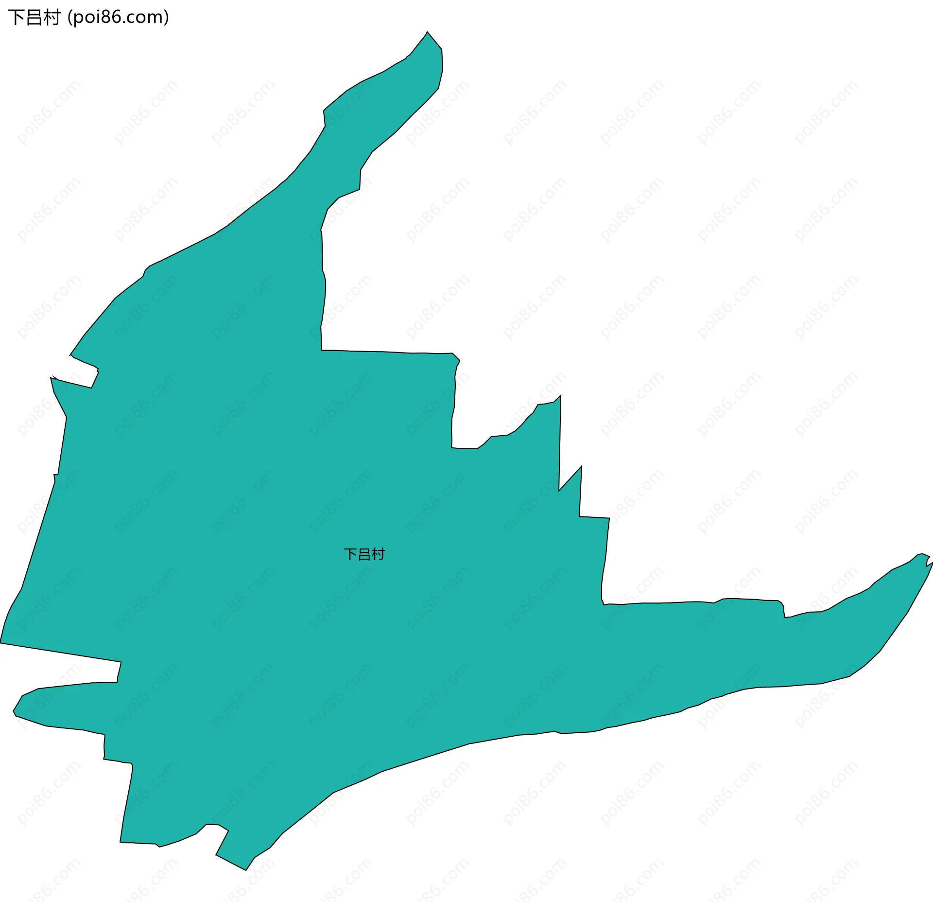 下吕村边界地图