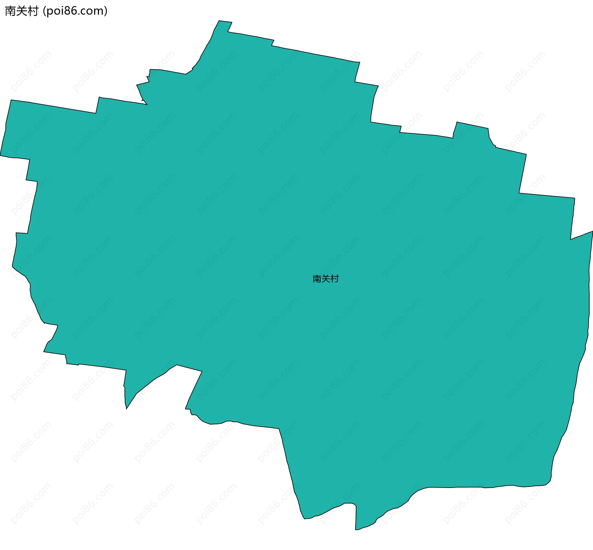 南关村边界地图