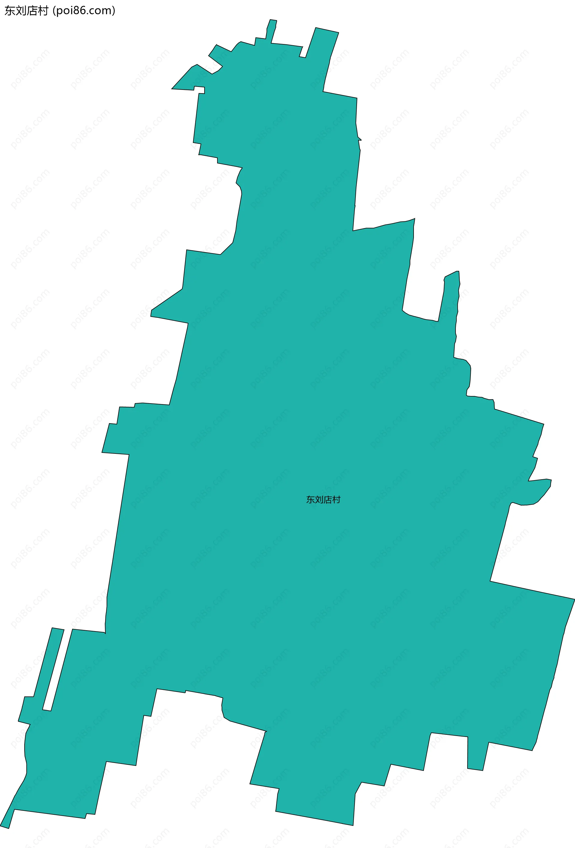 东刘店村边界地图