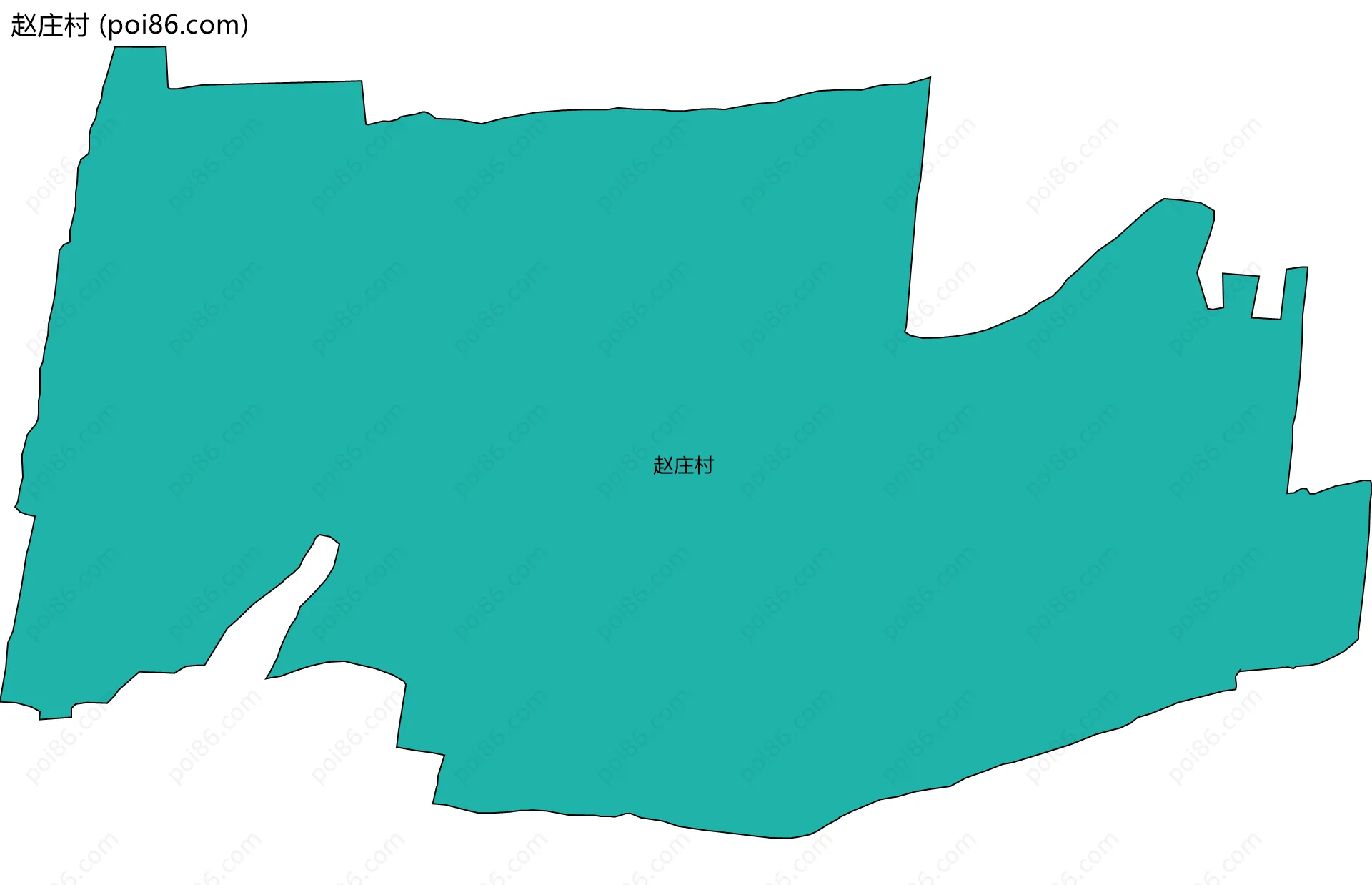 赵庄村边界地图