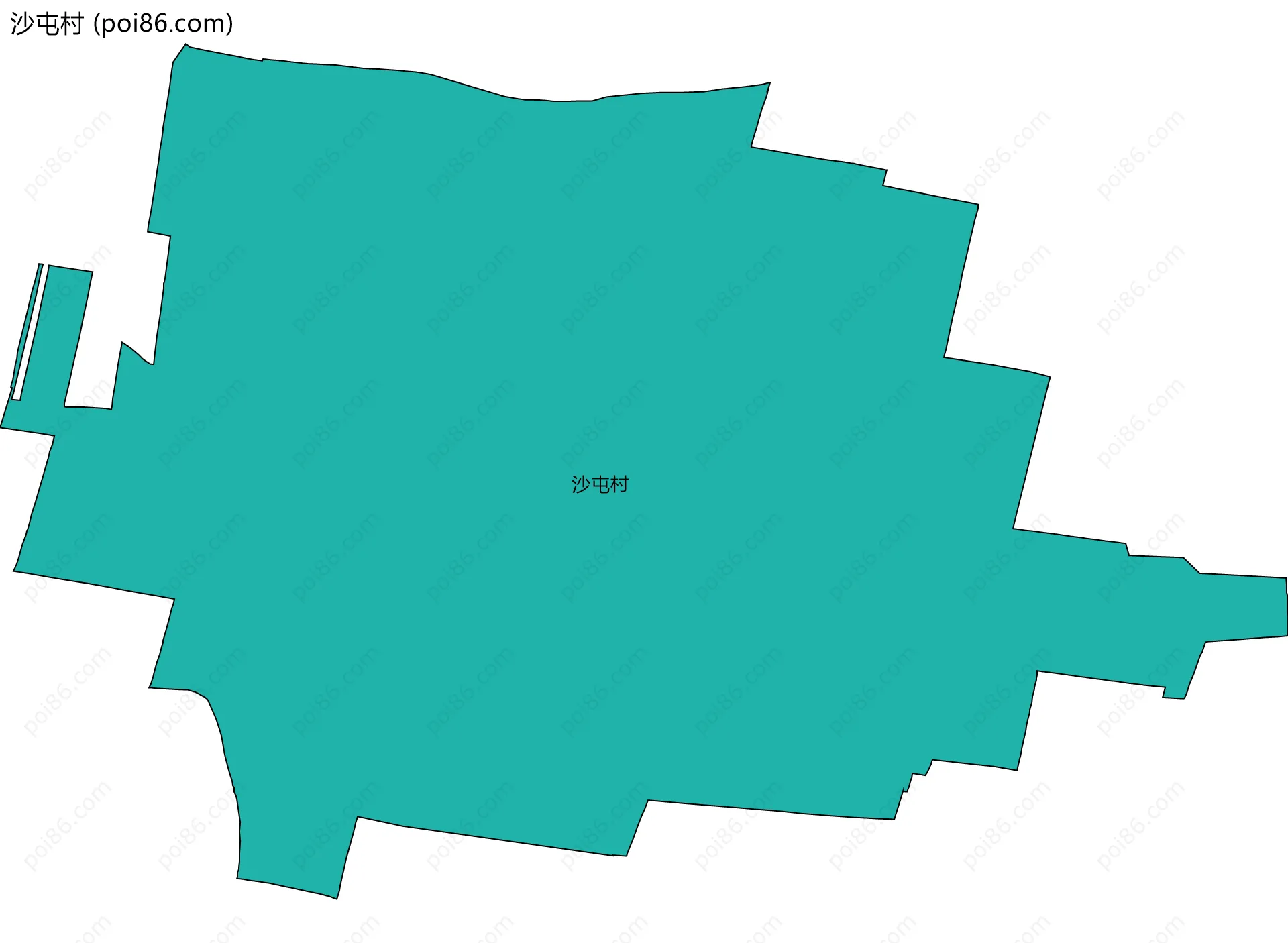 沙屯村边界地图