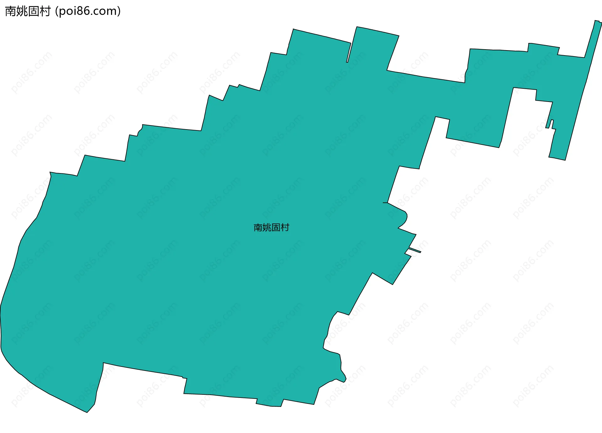 南姚固村边界地图