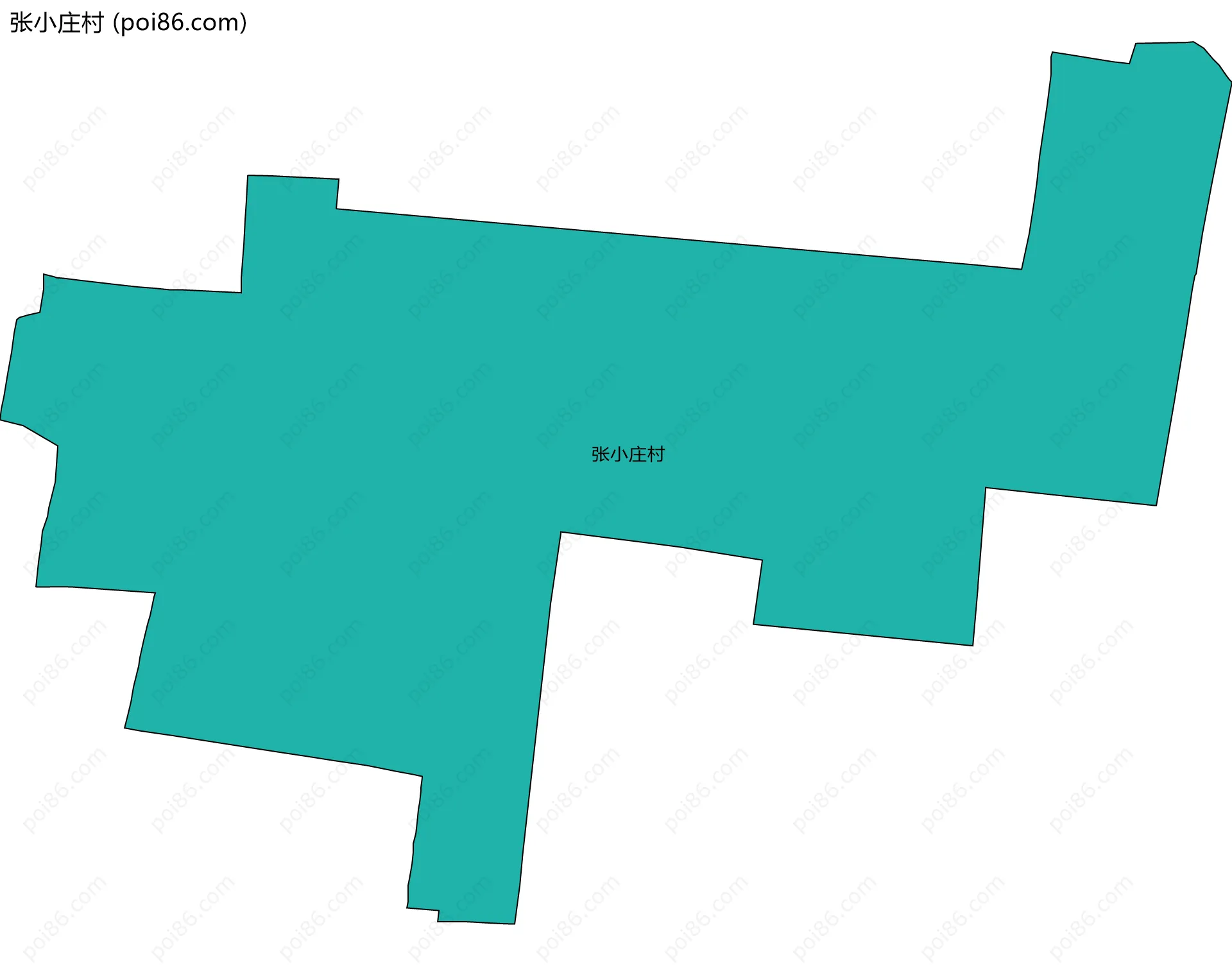 张小庄村边界地图