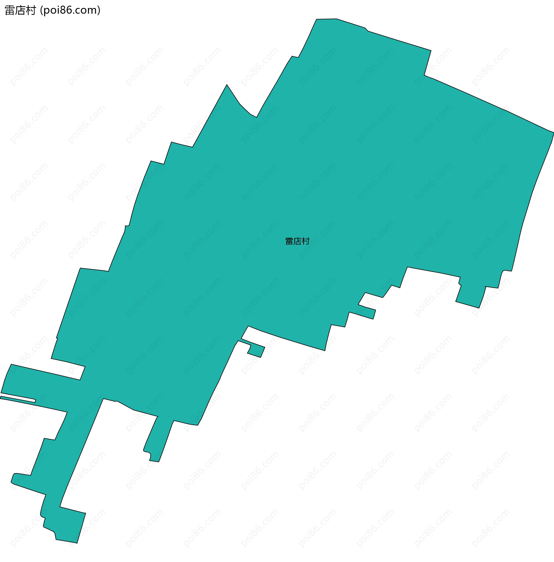 雷店村边界地图