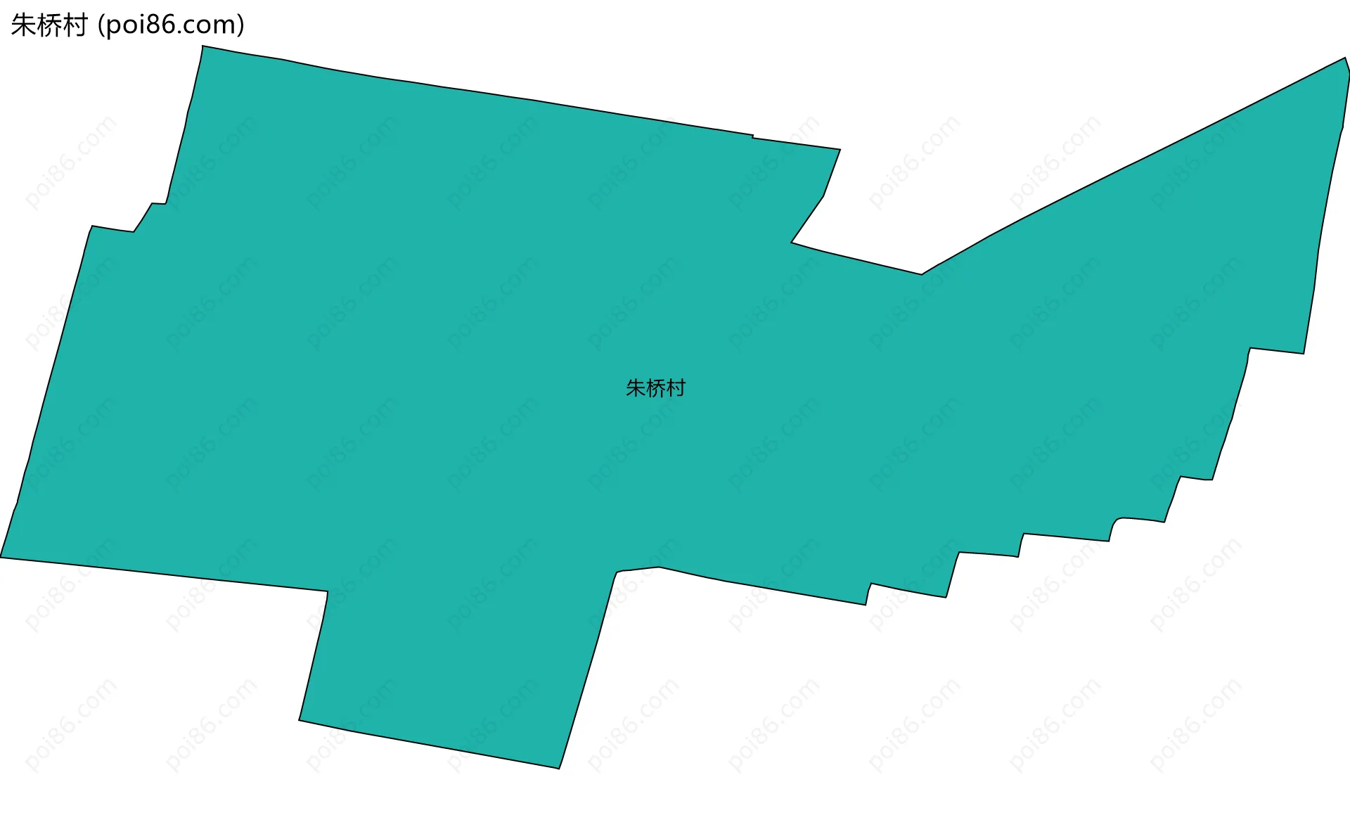 朱桥村边界地图
