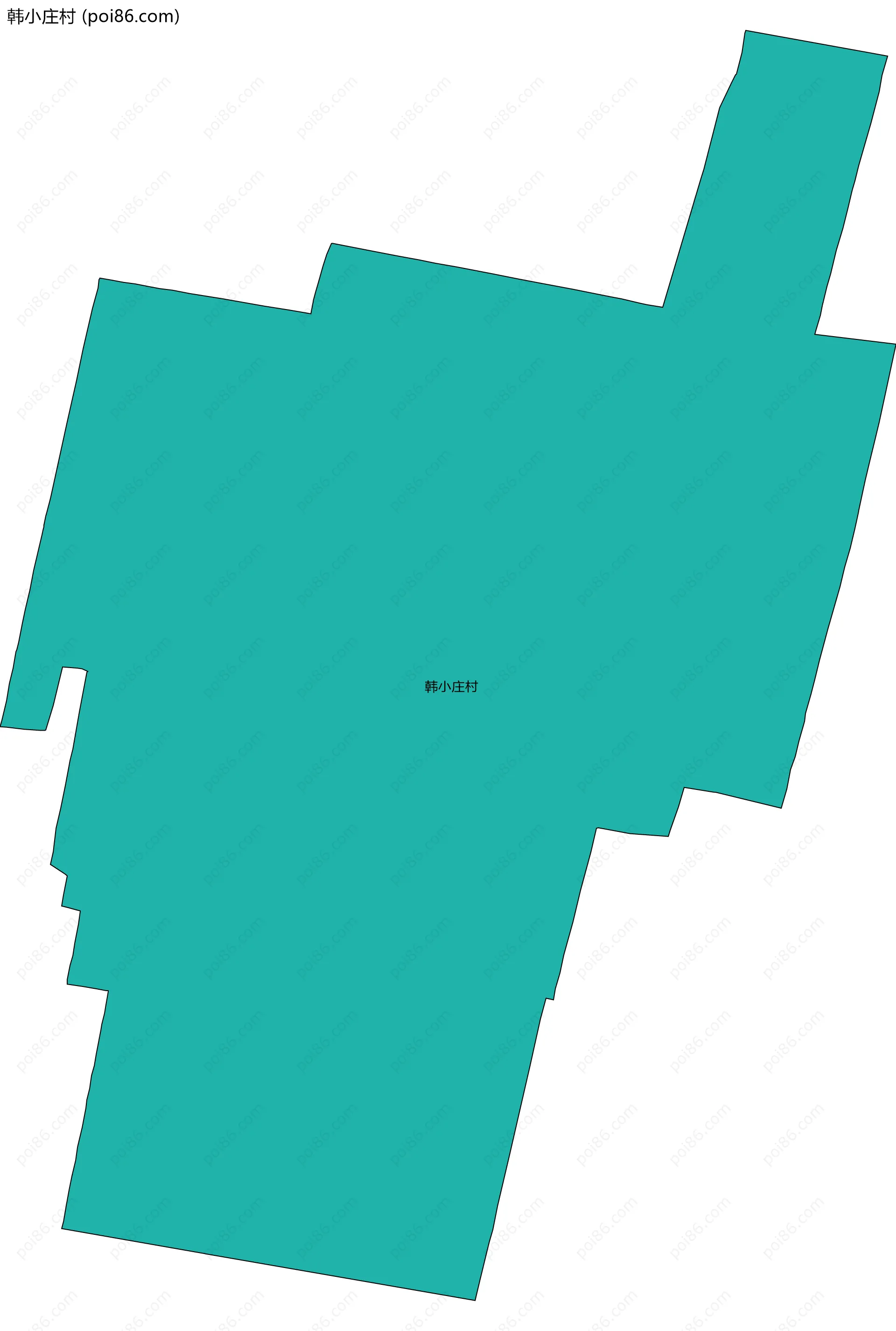 韩小庄村边界地图