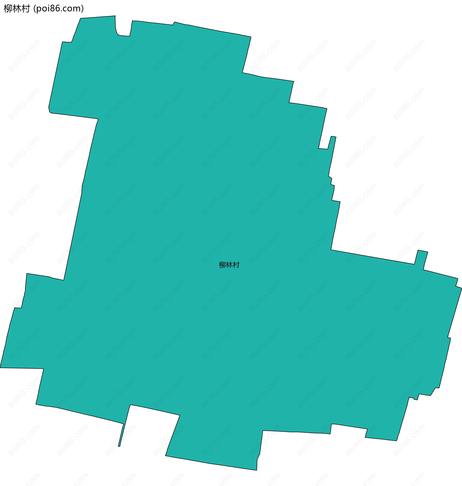 柳林村边界地图