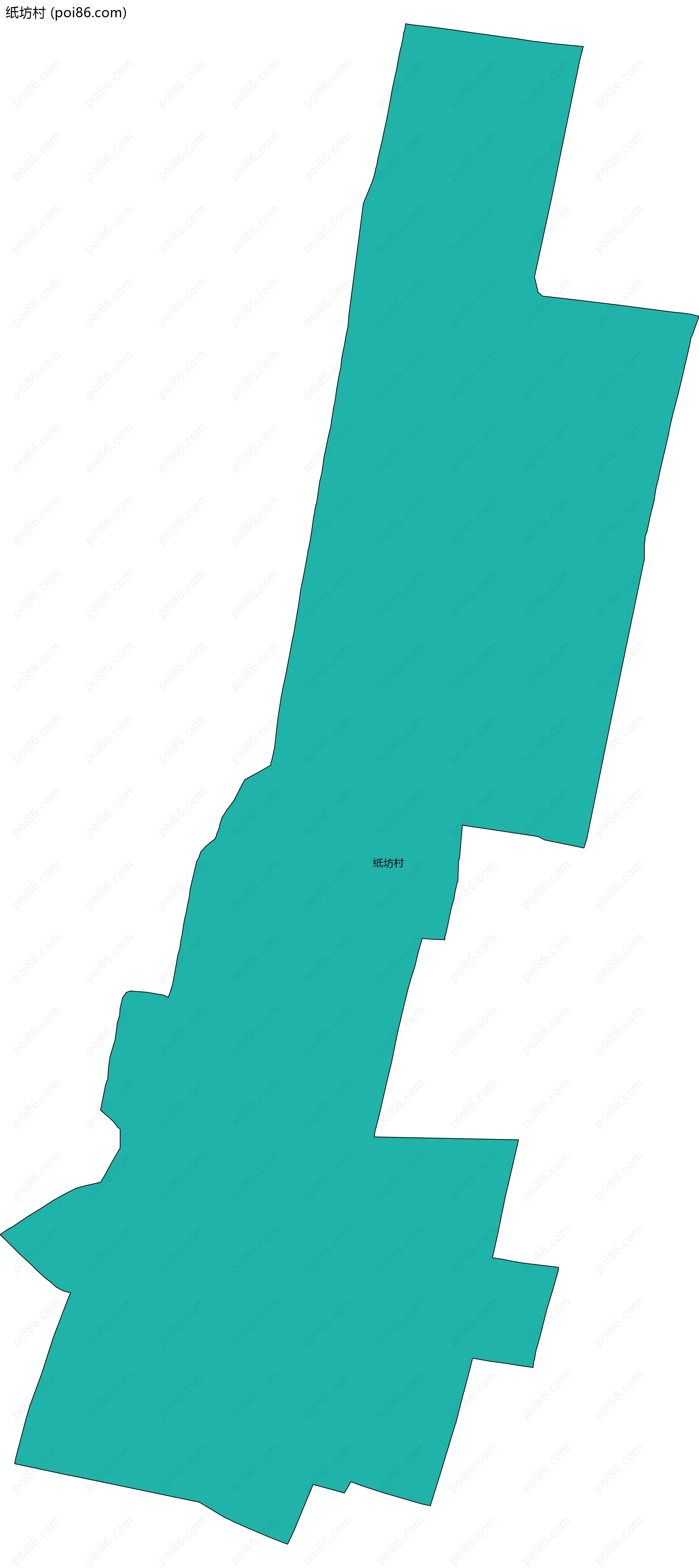 纸坊村边界地图