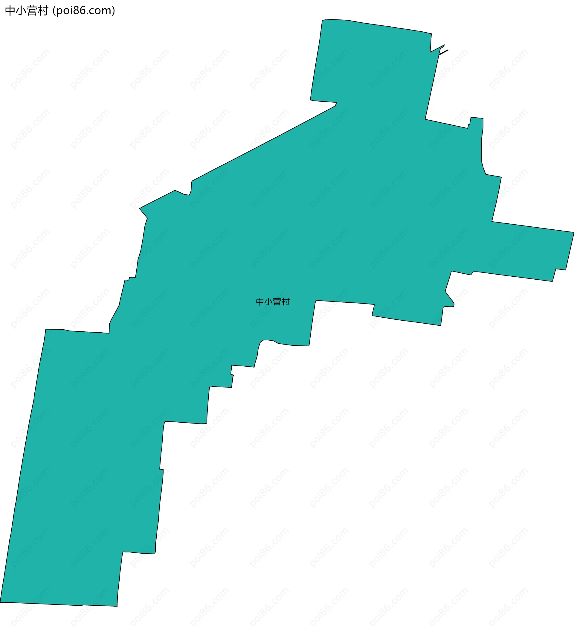 中小营村边界地图