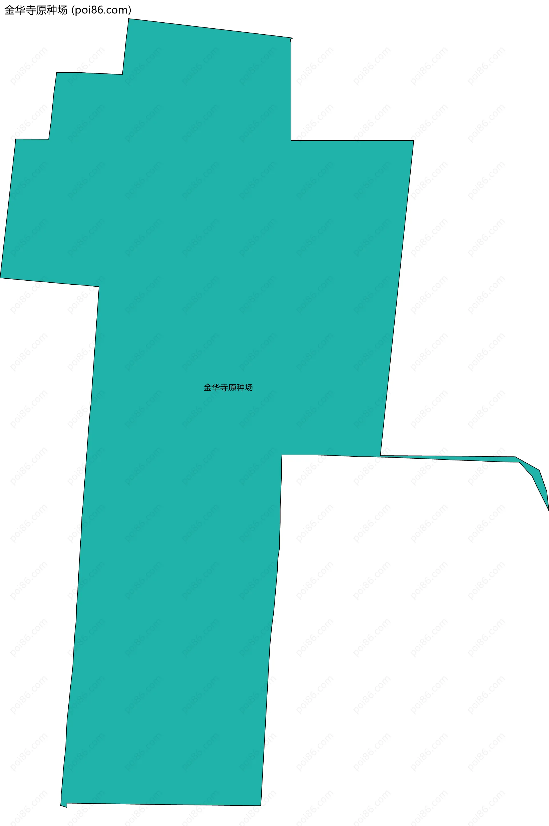 金华寺原种场边界地图