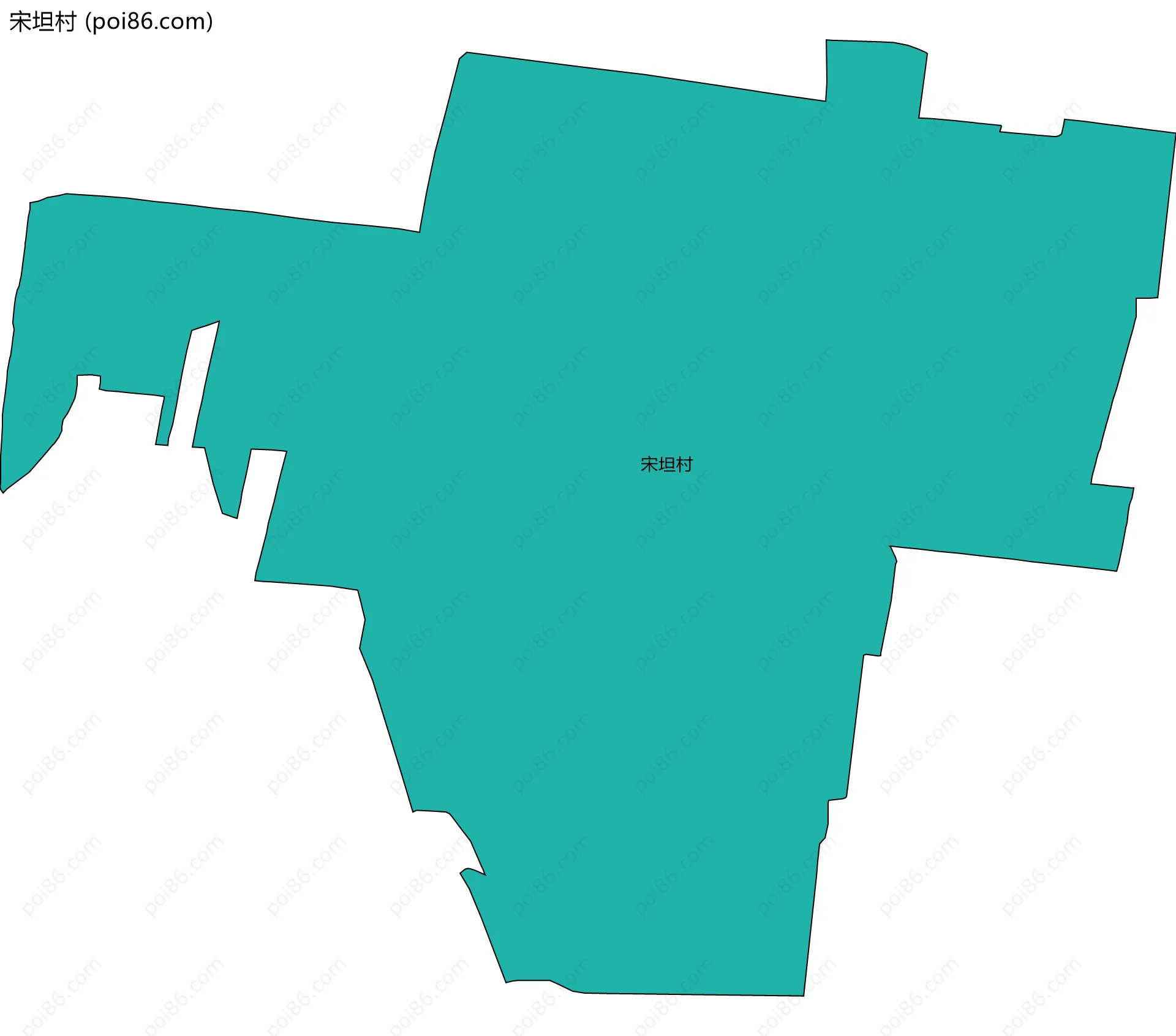 宋坦村边界地图