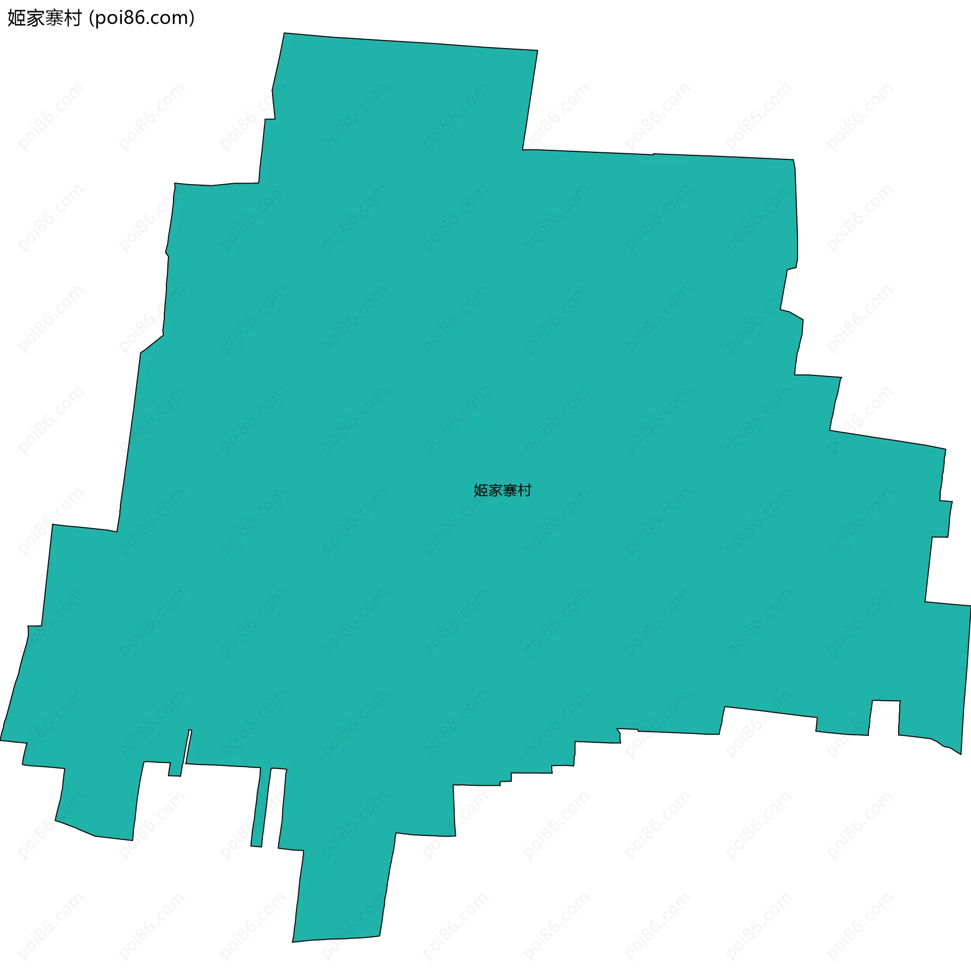 姬家寨村边界地图