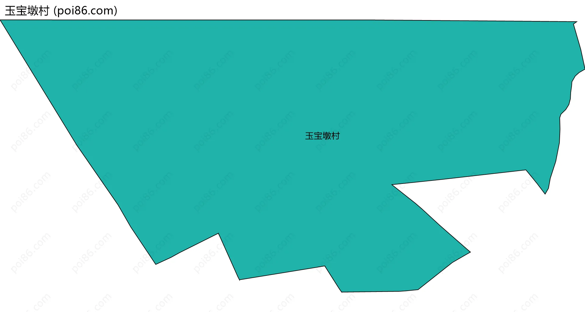 玉宝墩村边界地图