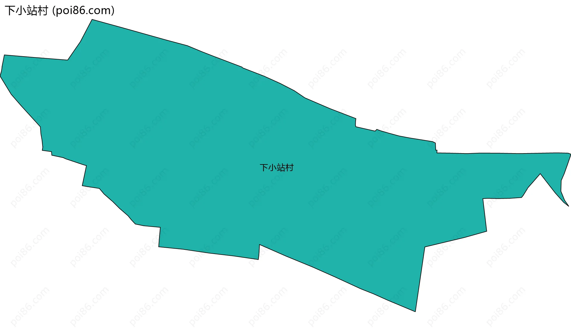 下小站村边界地图