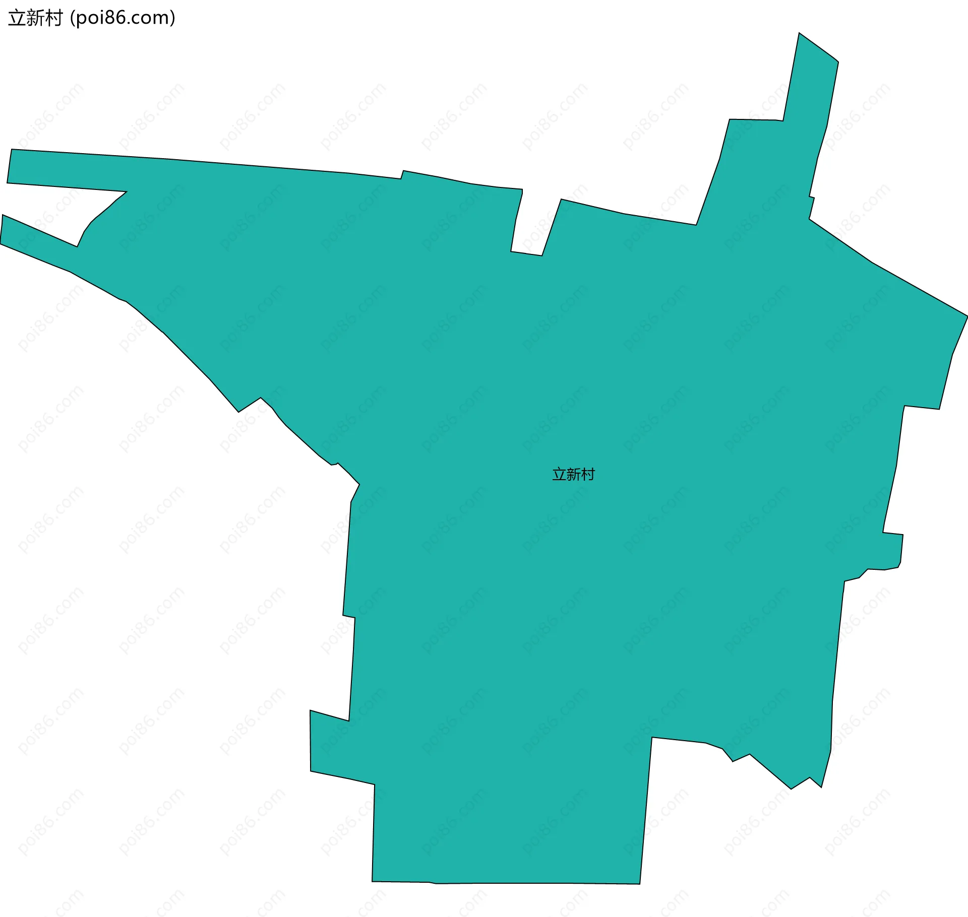 立新村边界地图