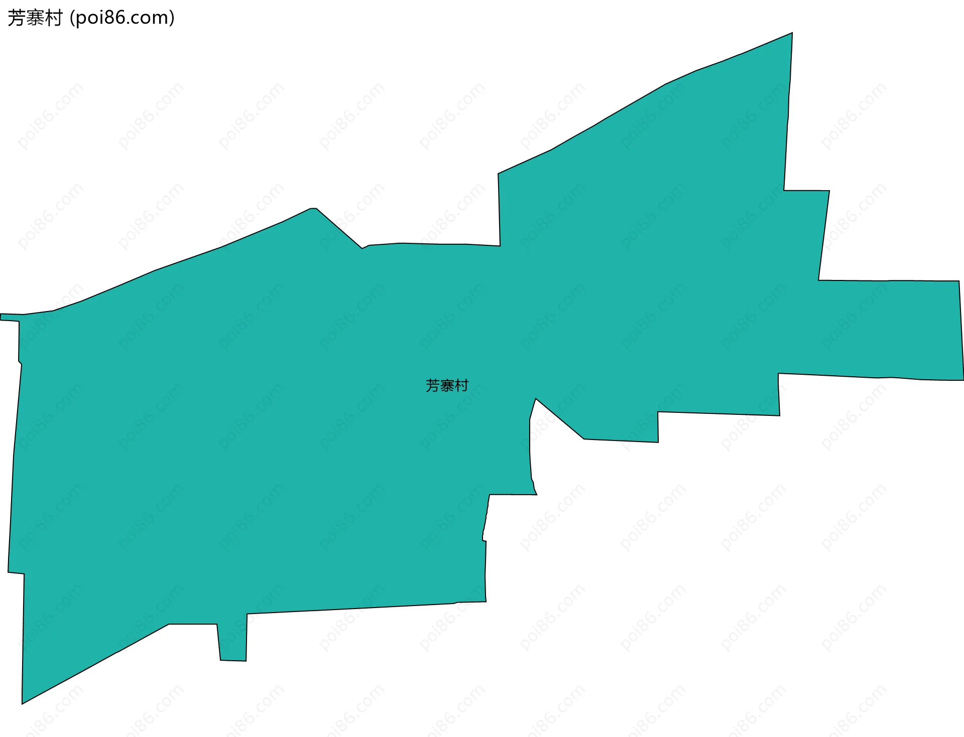 芳寨村边界地图
