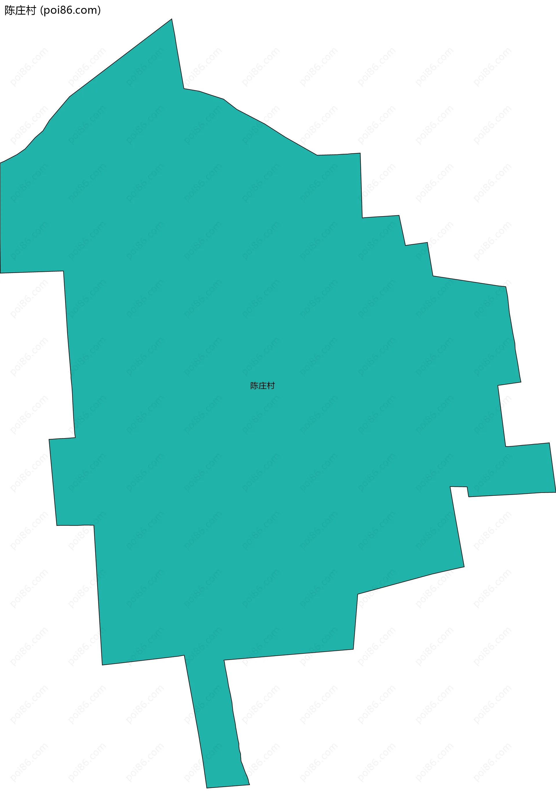 陈庄村边界地图