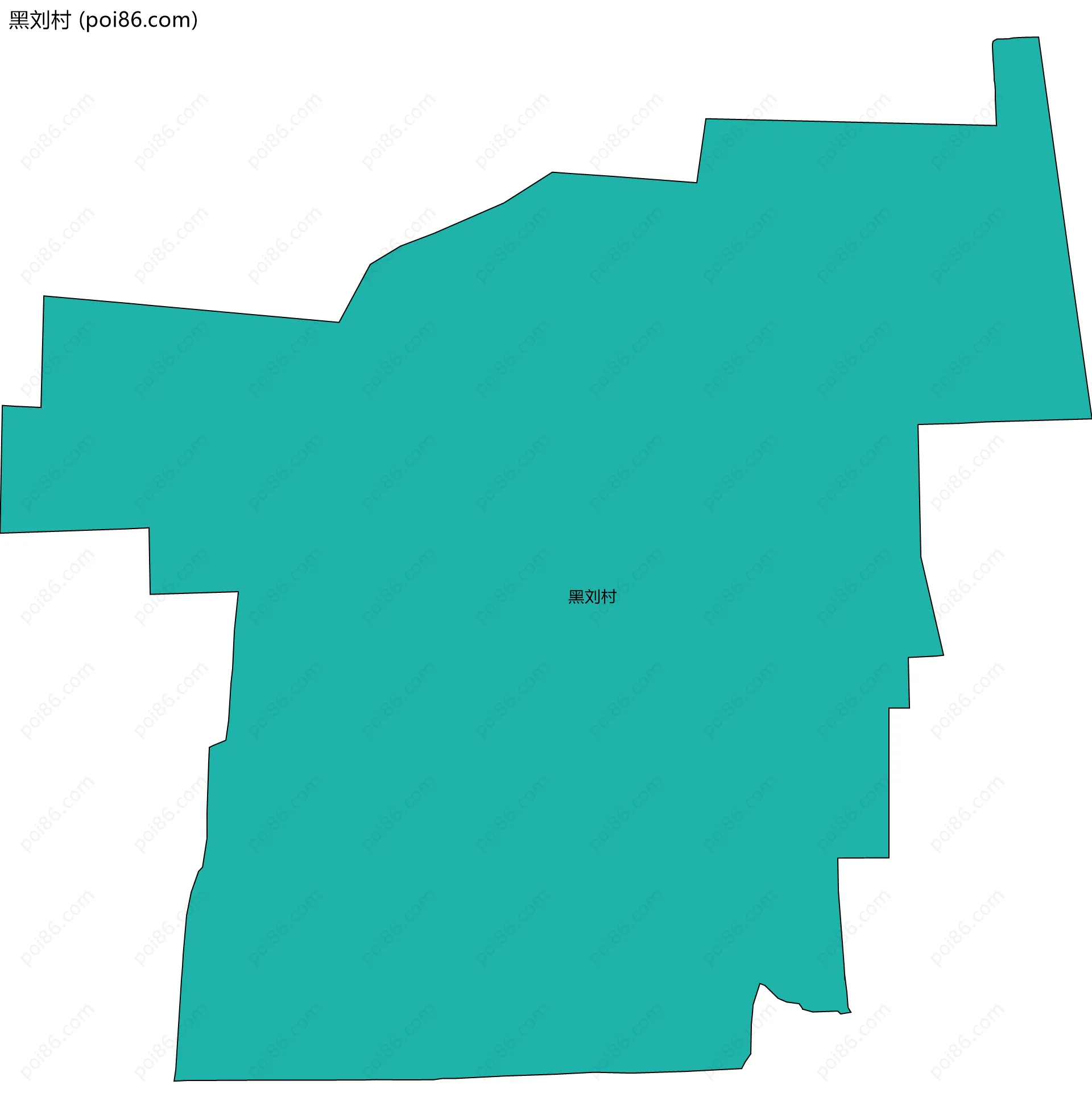 黑刘村边界地图