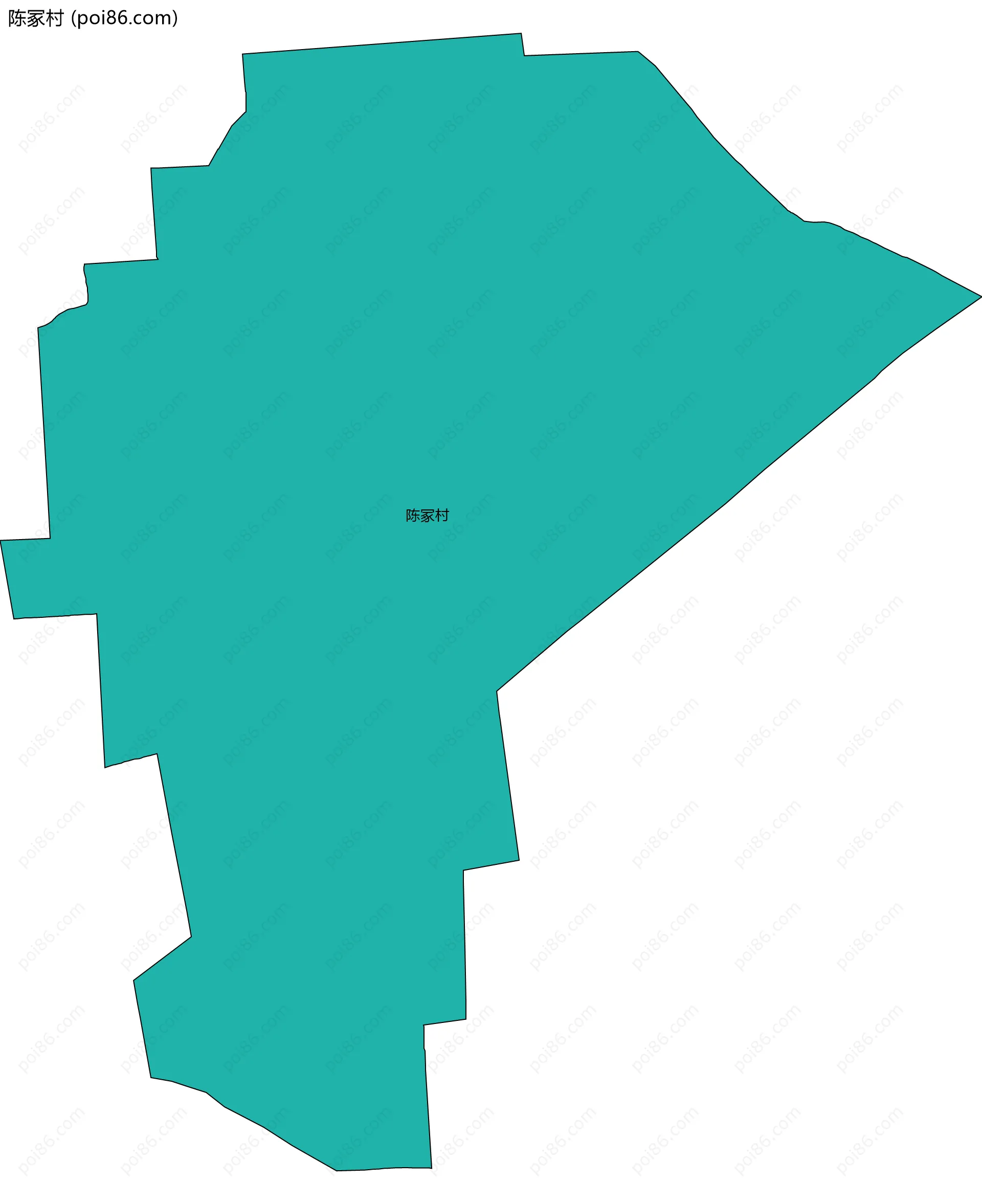 陈冢村边界地图