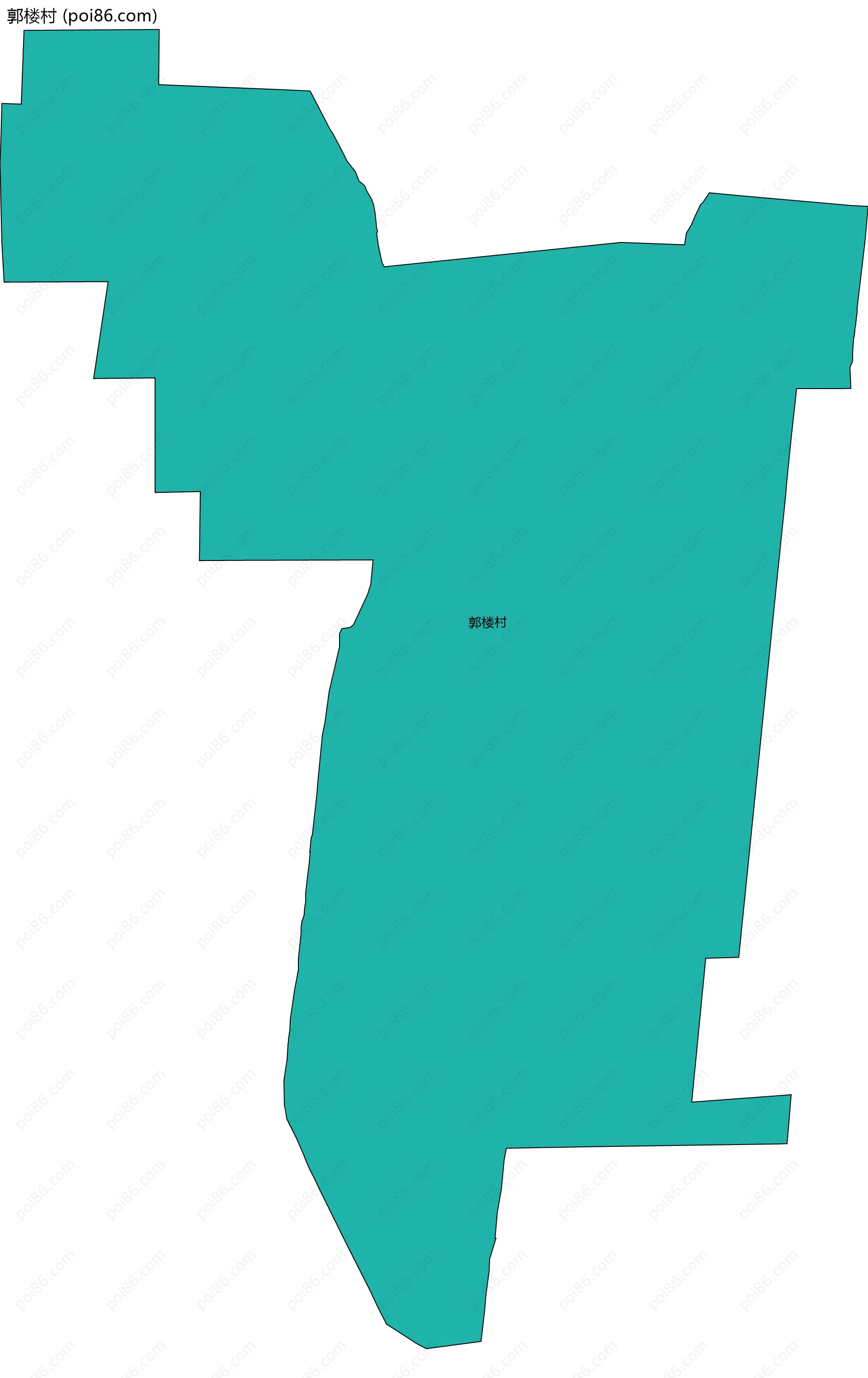 郭楼村边界地图