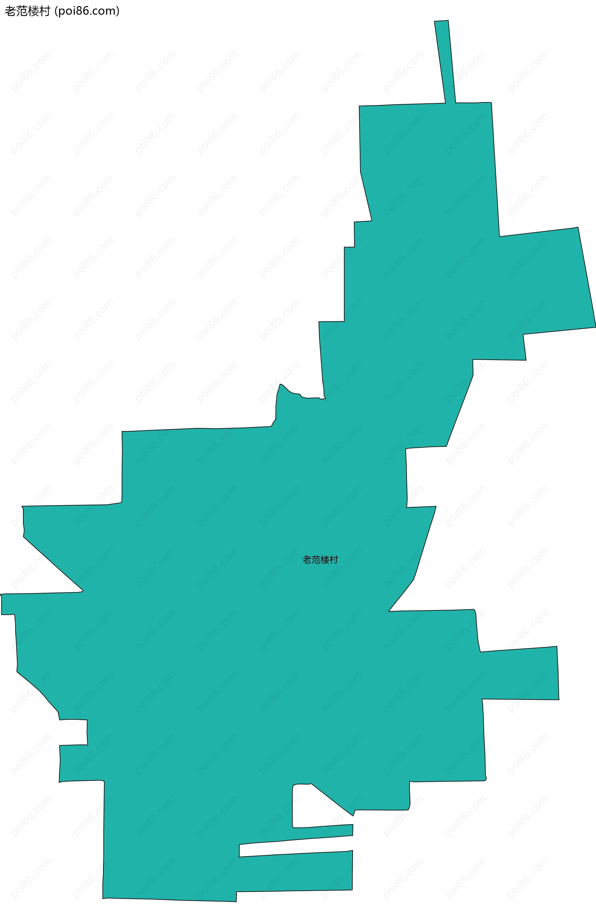 老范楼村边界地图