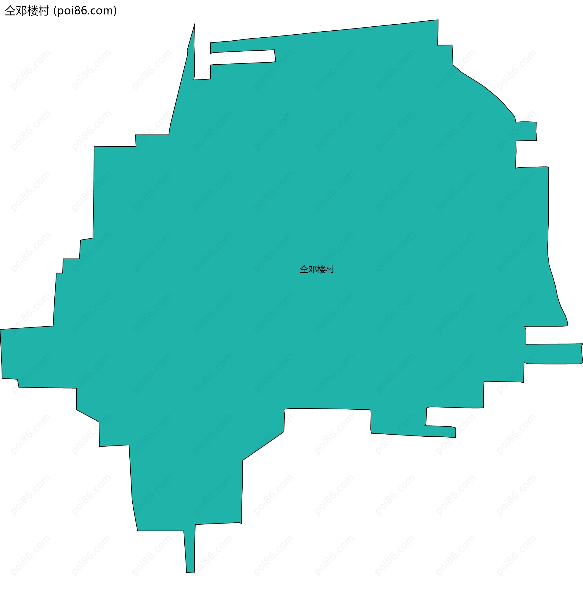 仝邓楼村边界地图