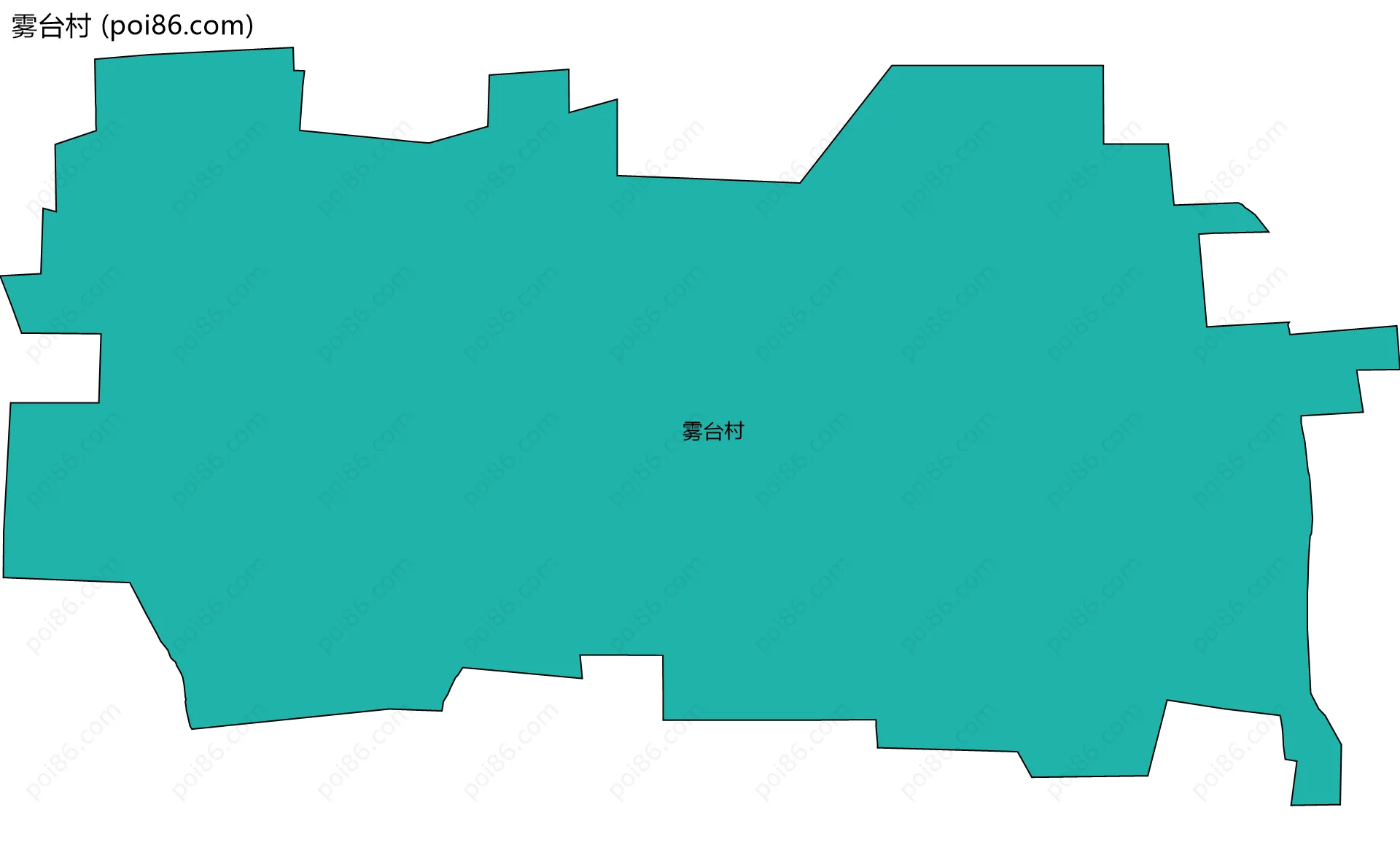 雾台村边界地图