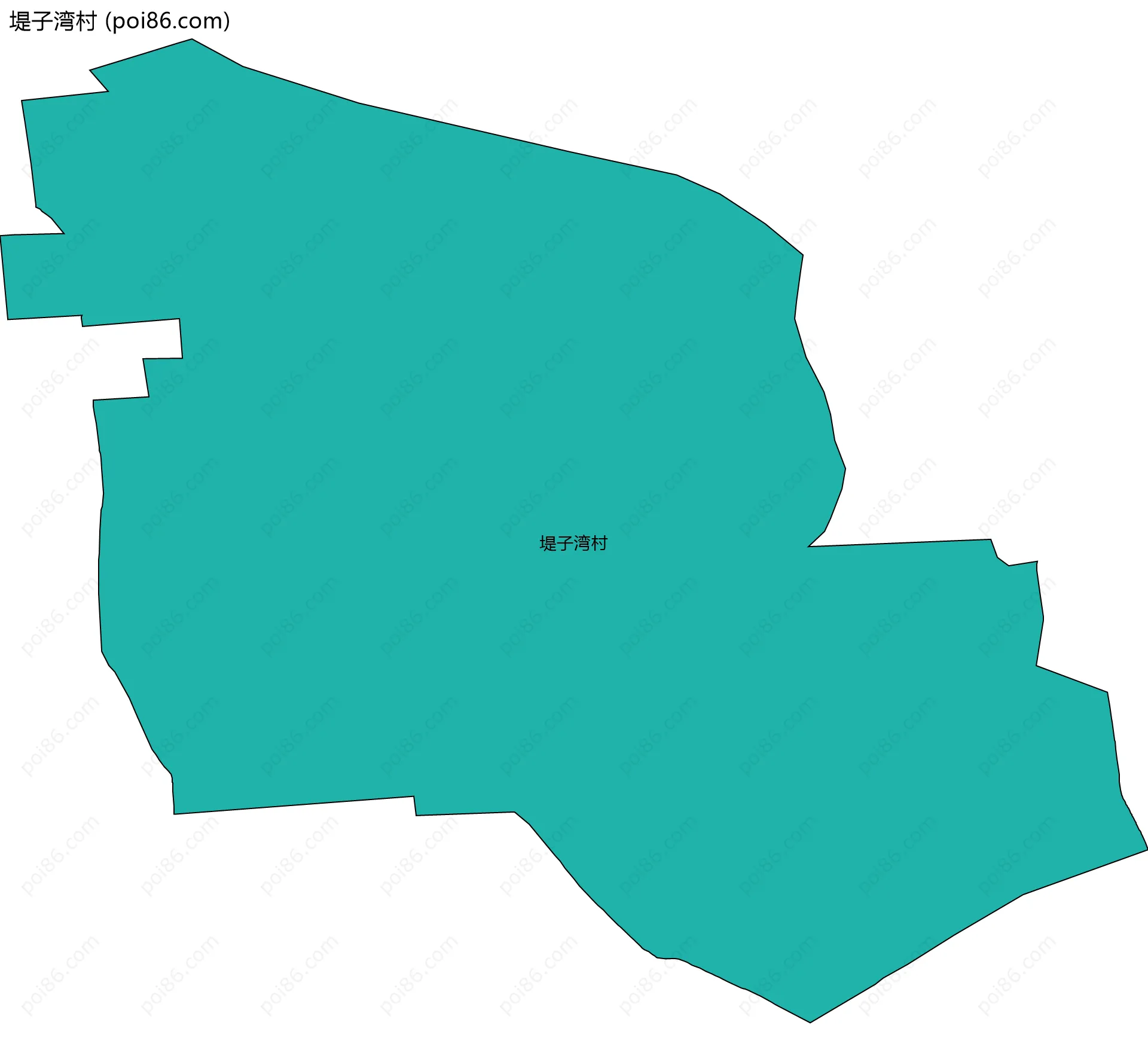 堤子湾村边界地图