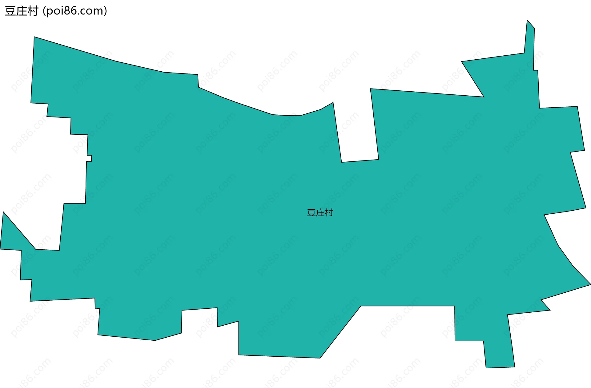 豆庄村边界地图